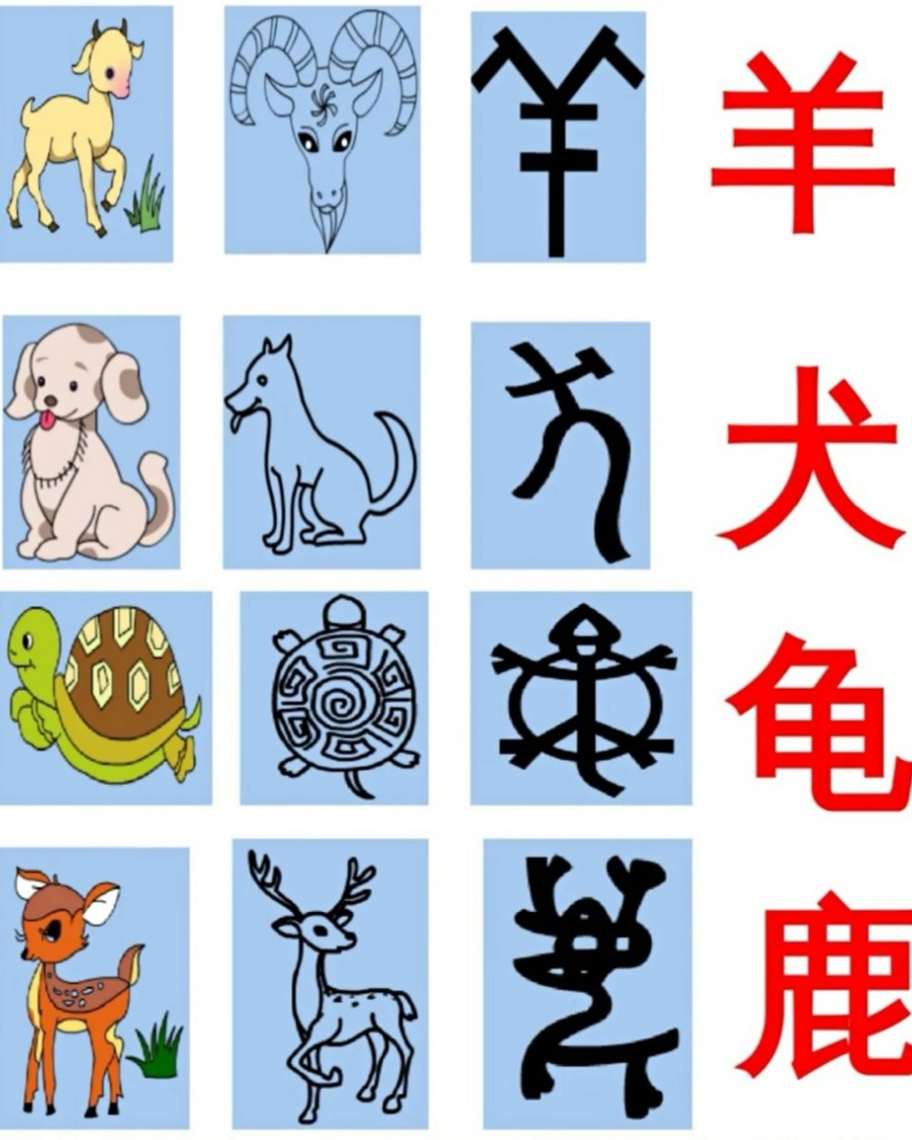 象形字图片大全  94 在古老的文字世界里,有一群特别的精灵,它们就