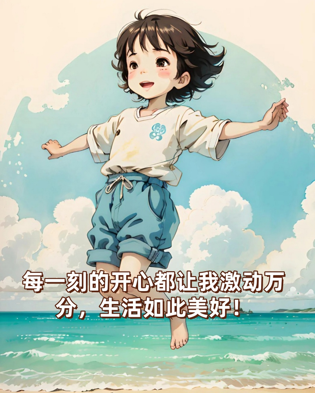 开心激动的心情说说  哇哦90!