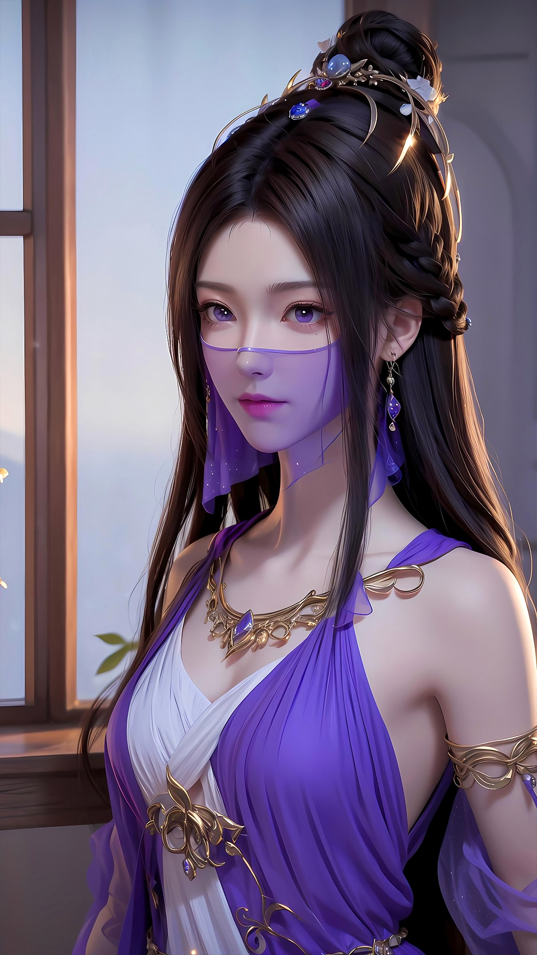 紫灵ai手机壁纸:一位美丽与实力并存的仙子