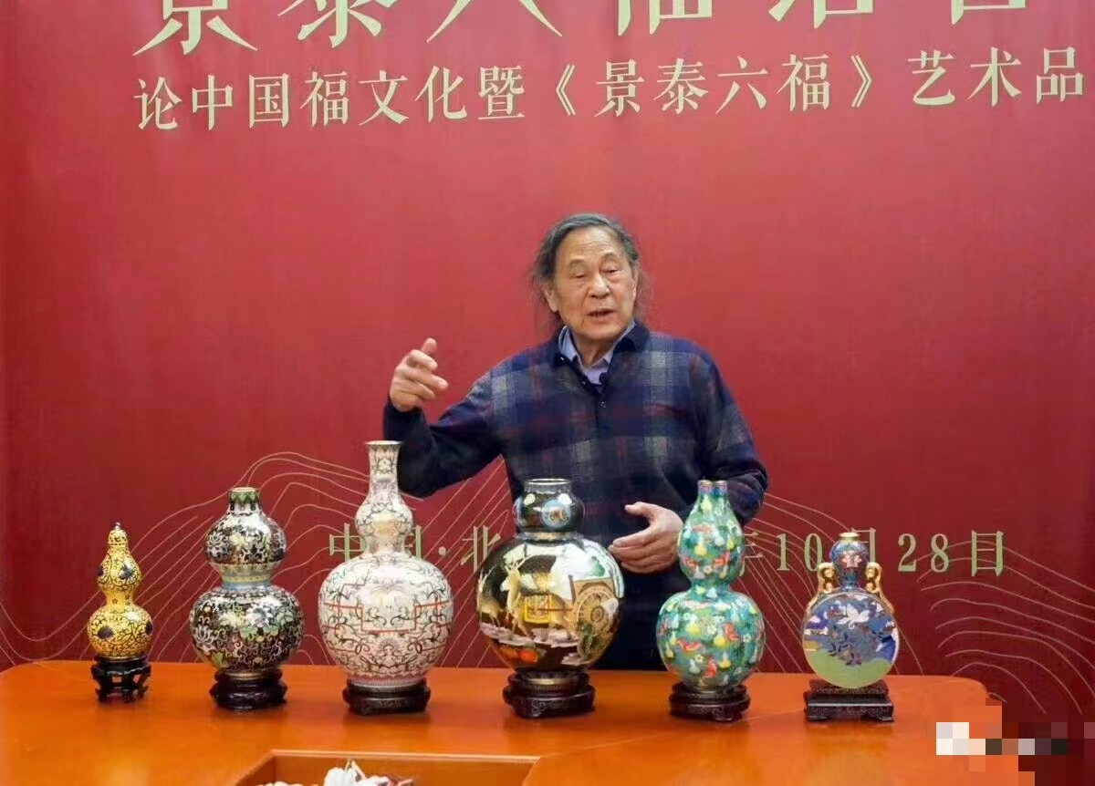 米振雄大师景泰六福作品欣赏 规格尺寸介绍