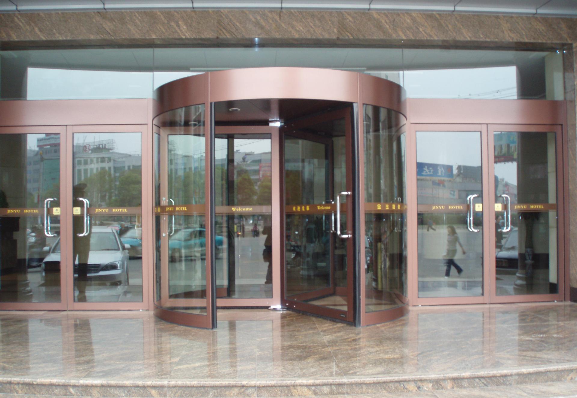 天津无框玻璃门玻璃感应门肯德基门安装维修