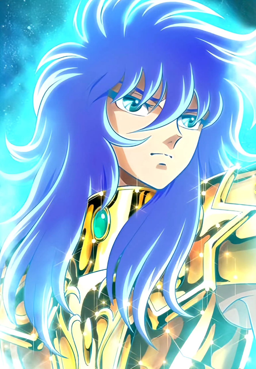 作品,描绘了几位黄金圣斗士和海皇的形象,感觉波塞冬的形象进行了美化