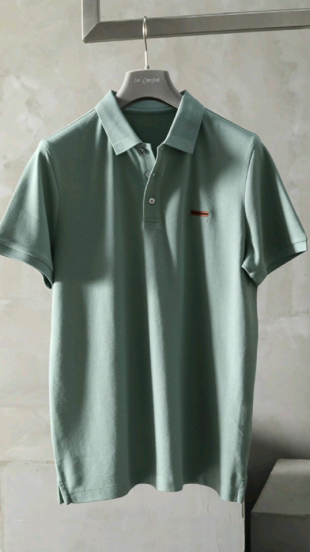 杰尼亚短袖polo衫,彰显华丽感