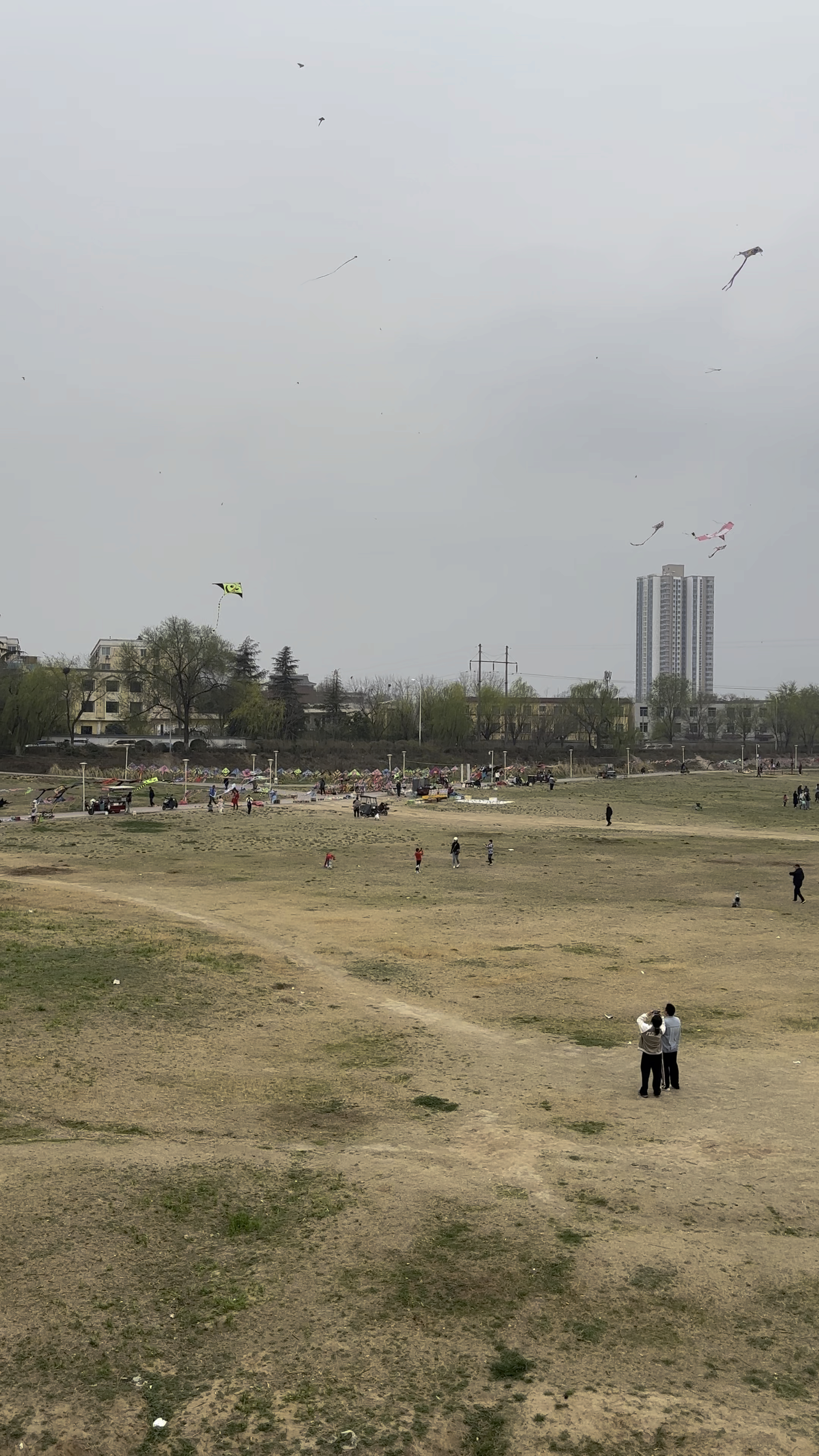 西安遛娃踏青好去处,灞河东城大道这里人真多