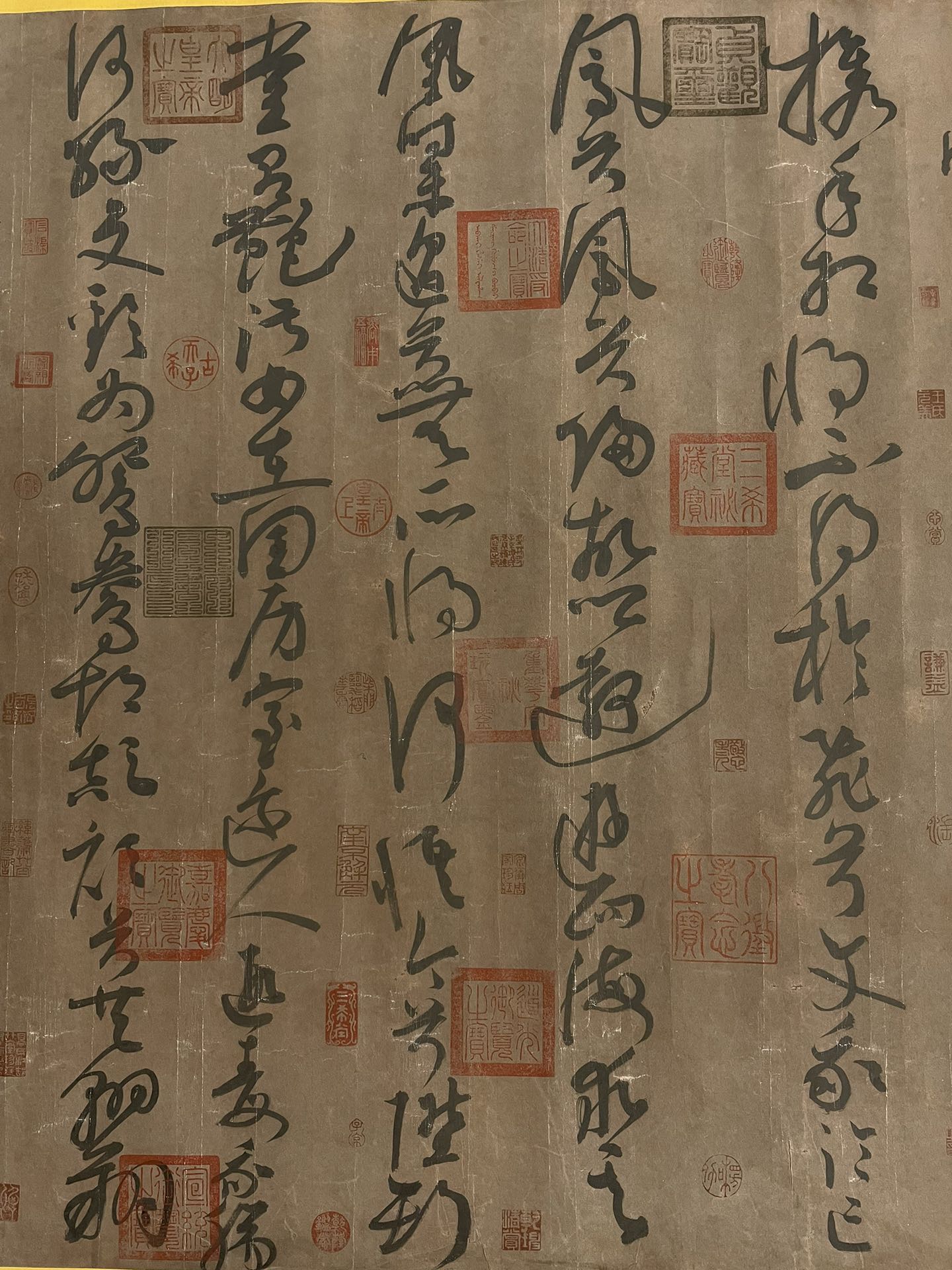 索靖精品手绘纸本书法长卷《凤求凰》一幅