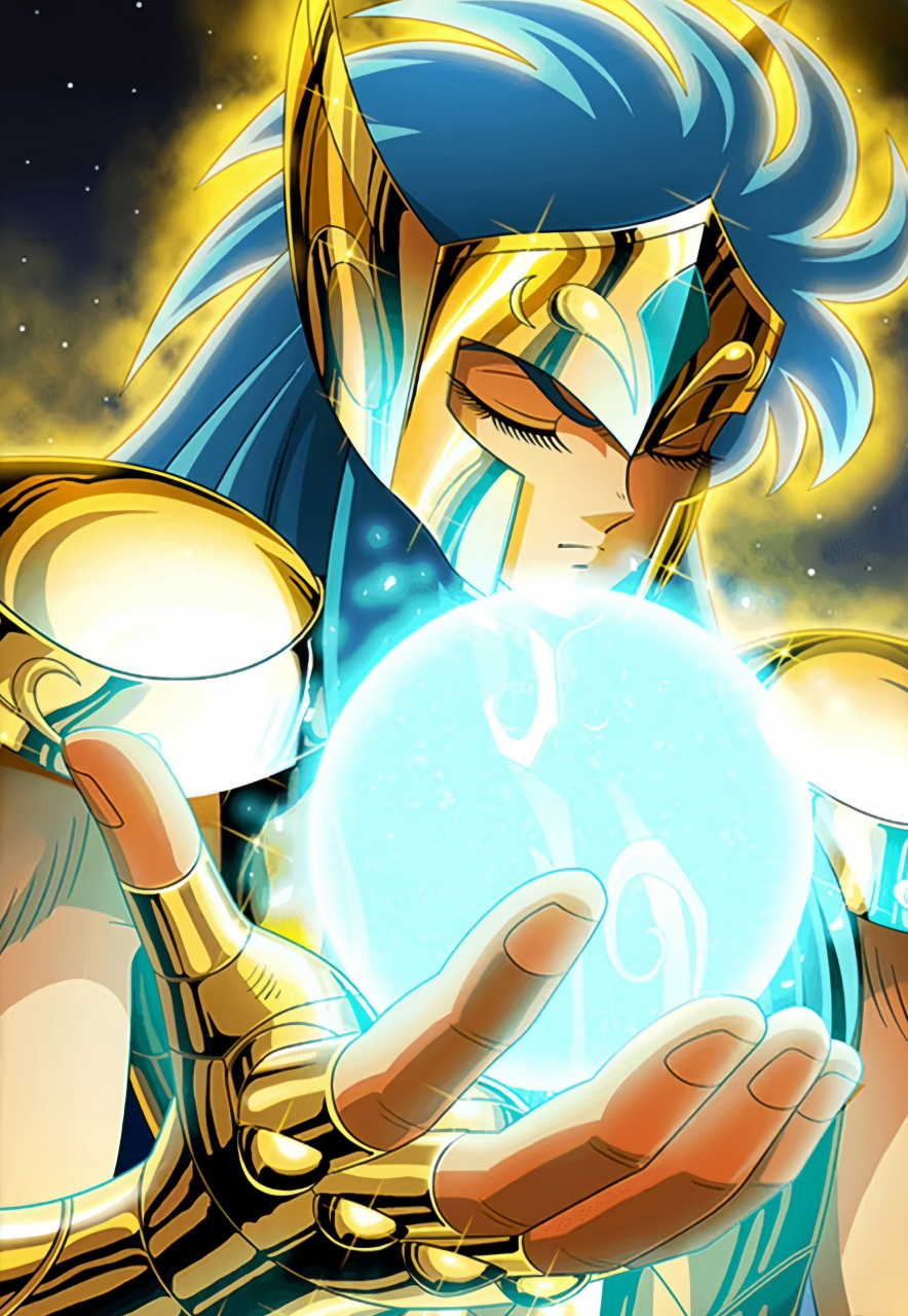 作品,描绘了几位黄金圣斗士和海皇的形象,感觉波塞冬的形象进行了美化