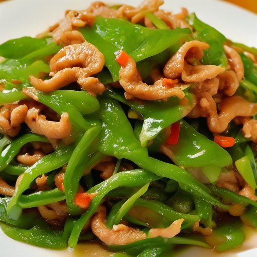 鲜香青椒肉丝,口感爽滑,美味可口!