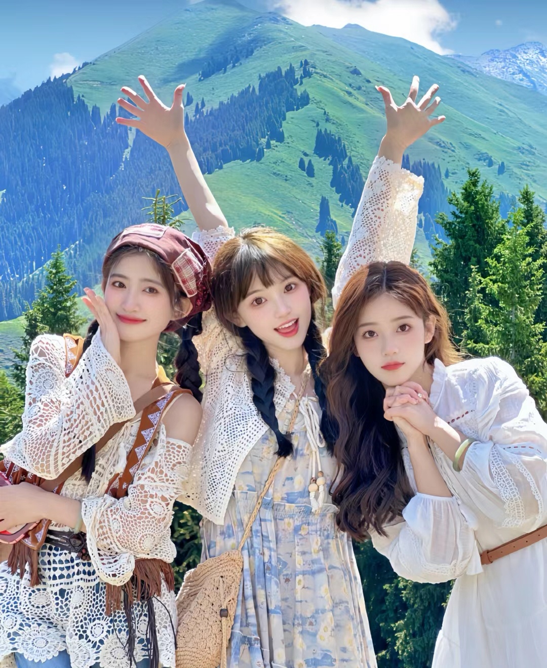 从新疆旅游回来后劲太大了姐妹们 朋友看了照片都说我生活在童话式珑