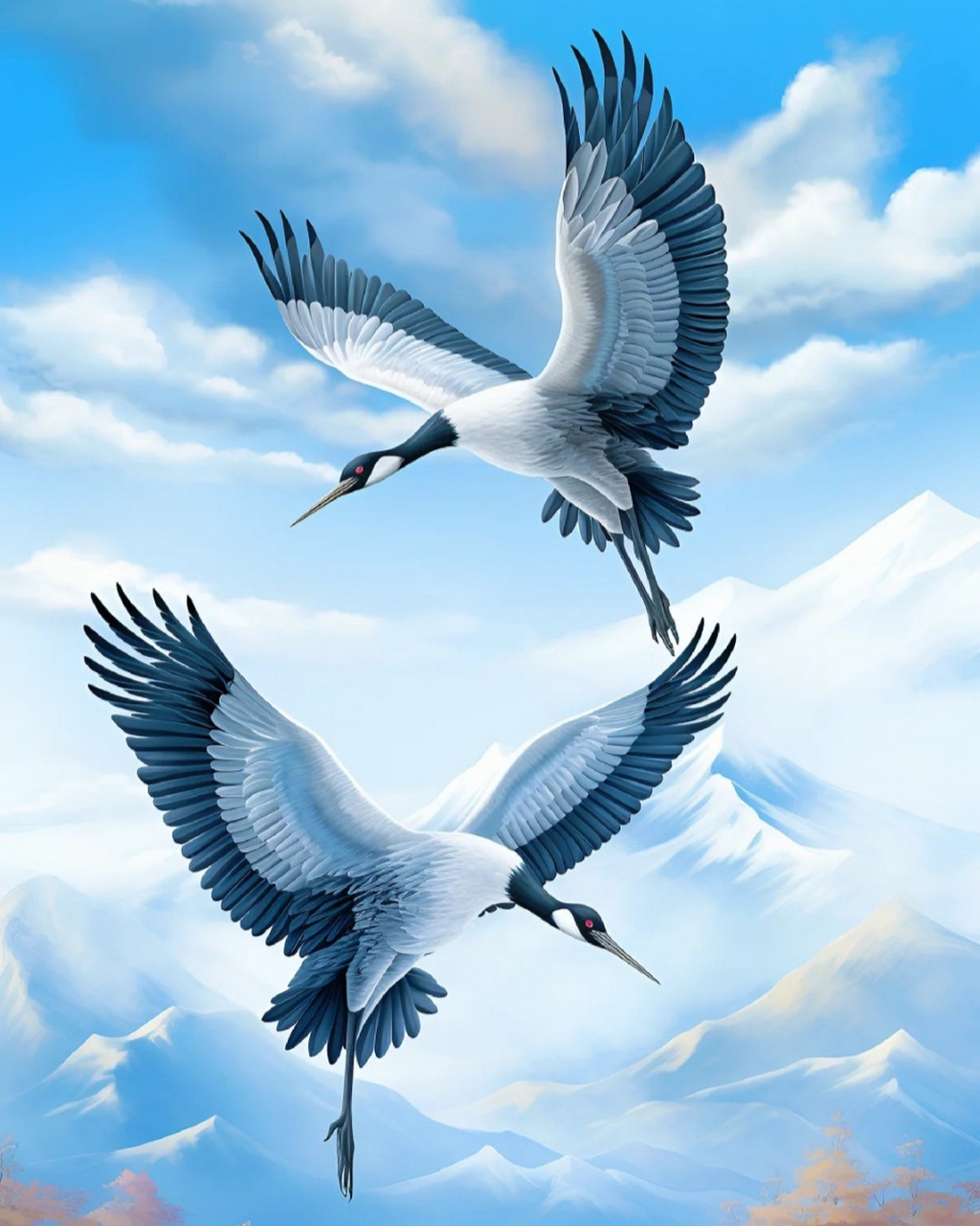 仙鹤图片  08仙鹤,一种神秘而美丽的生物,常常被人们赋予吉祥,长寿