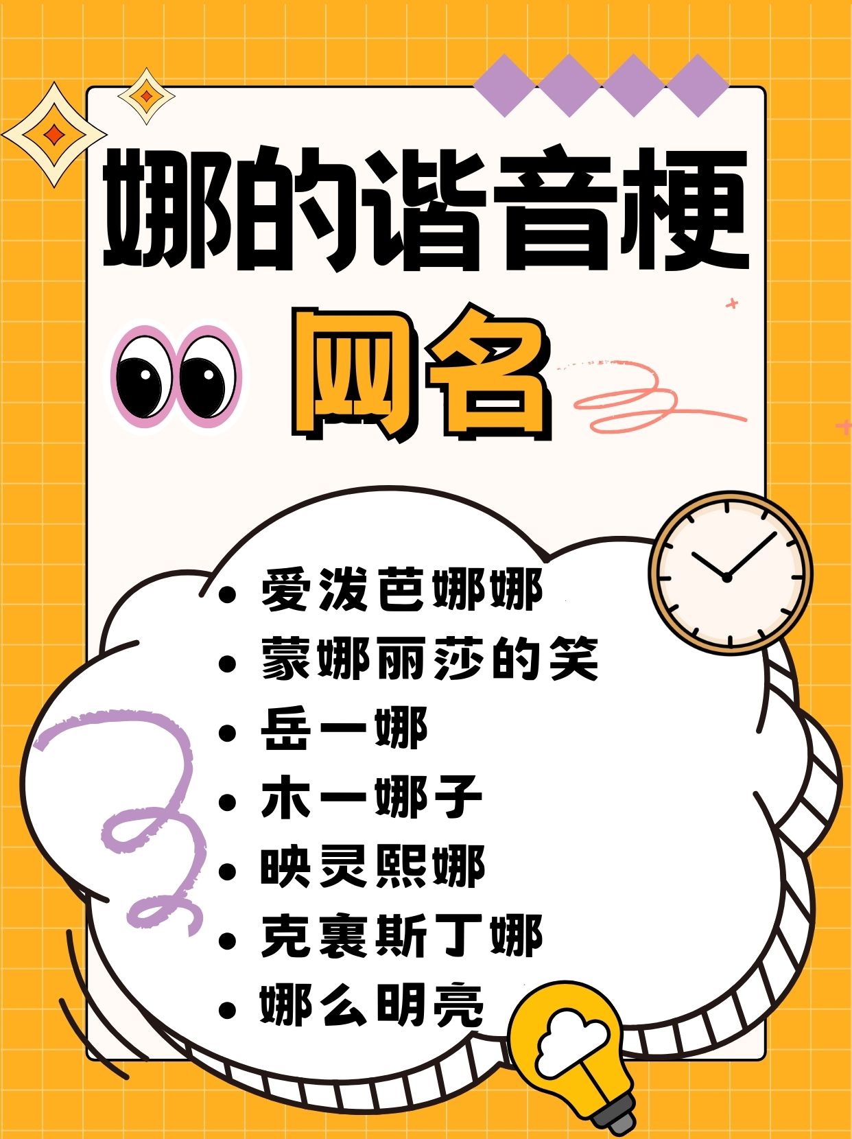 取一个娜的谐音梗网名