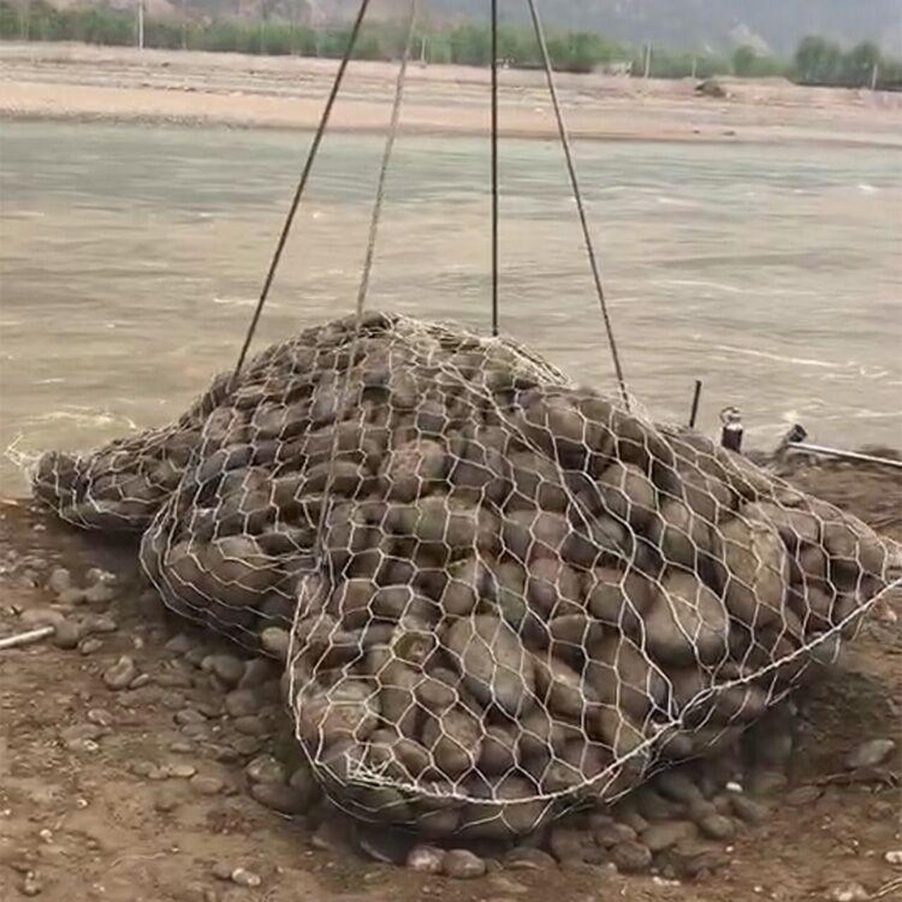 防汛抢险柔性合金钢丝网袋-柔性集装合金网袋-合金网兜