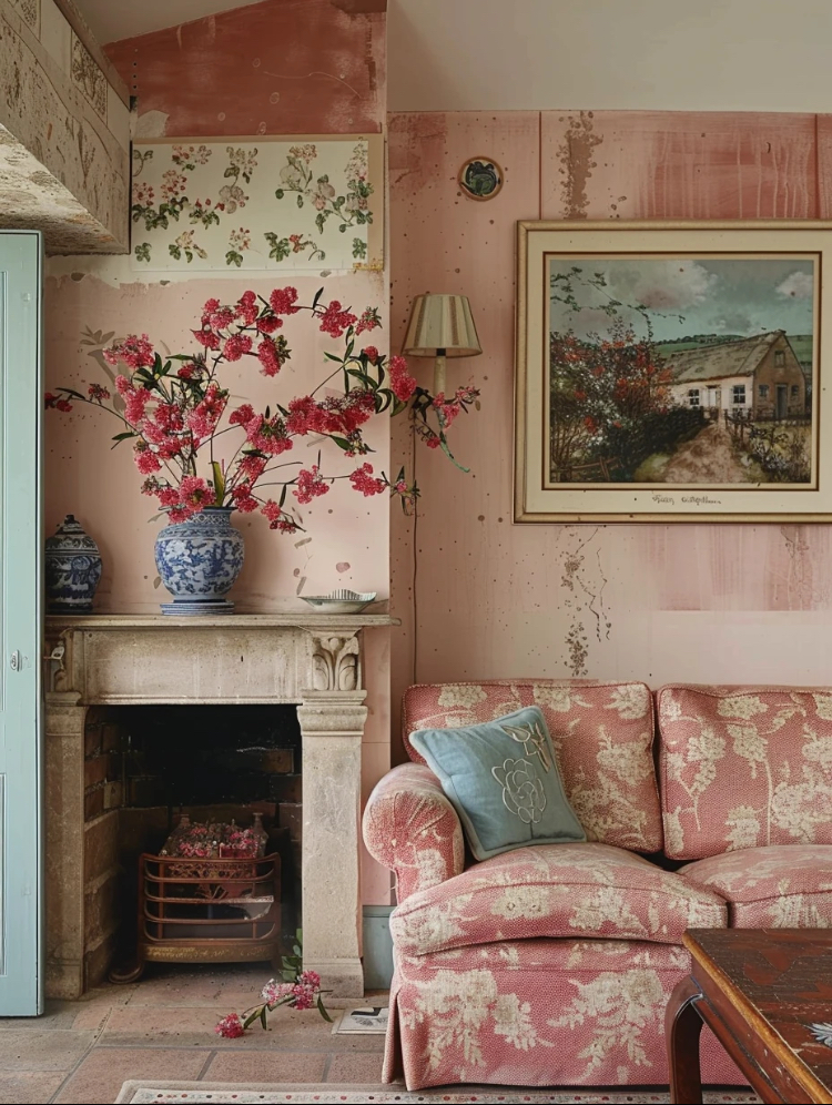 复古田园家居,融合了复古和田园风格元素的精髓,具有舒适,自然,浪漫的