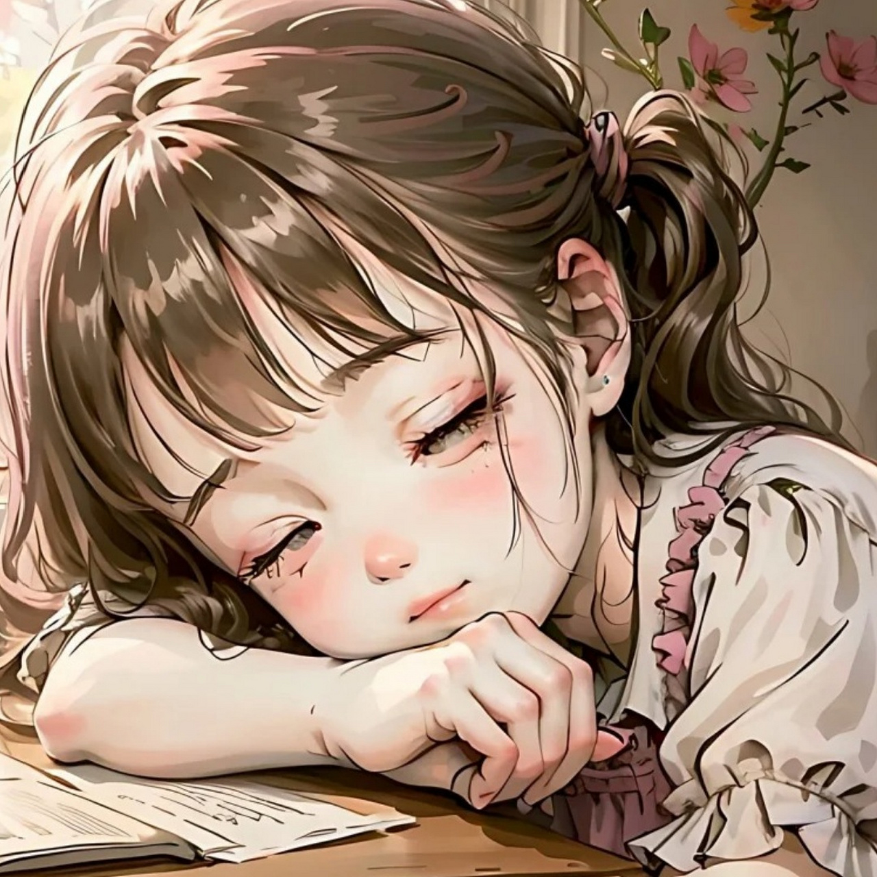 趴在桌子上的动漫女生头像可爱  96 今天,就让我们一同走进这个充满