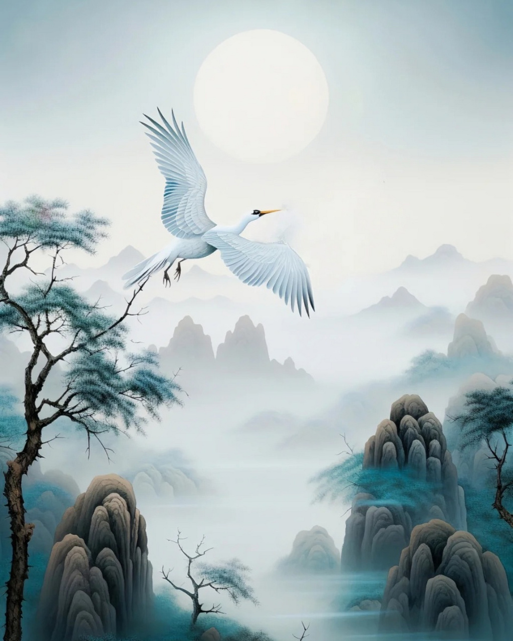 仙鹤图片  08仙鹤,一种神秘而美丽的生物,常常被人们赋予吉祥,长寿