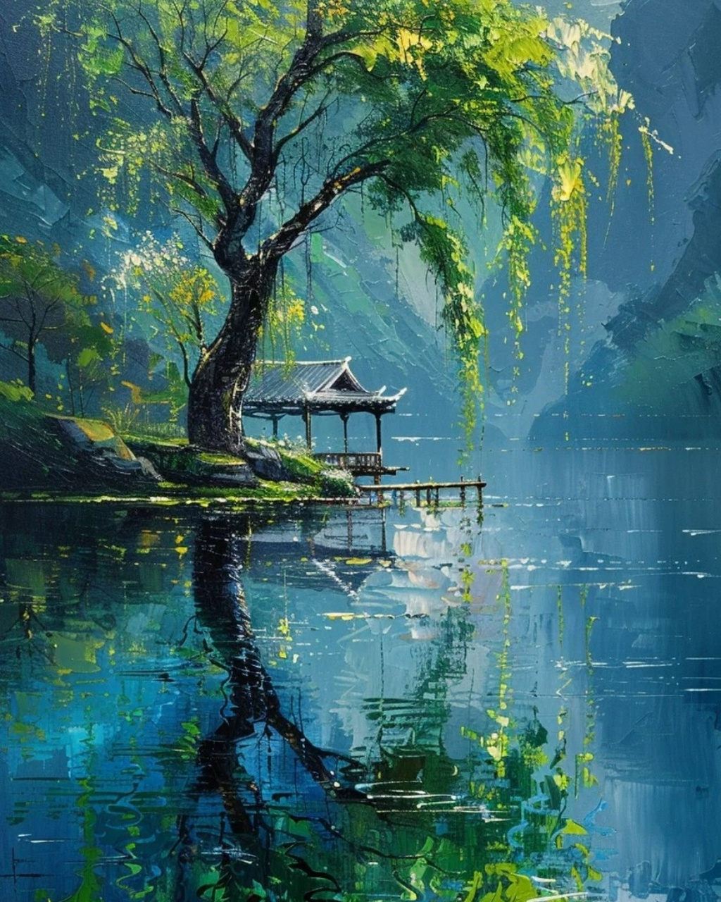 风景画图片 山水 大自然  🏔 高山峻岭,层峦叠嶂,它们用巍峨的身躯