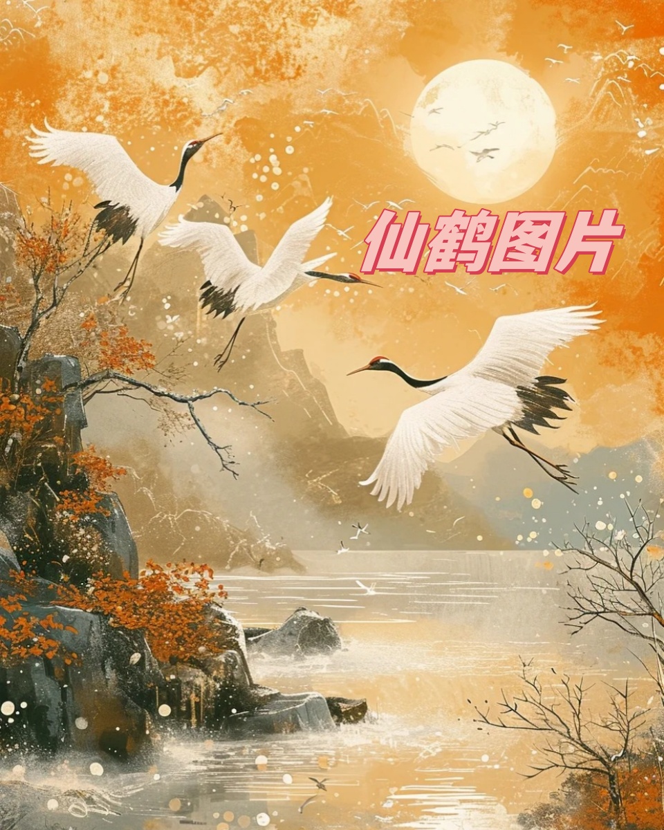 仙鹤的存在让我们感受到大自然的神奇和美妙.它们的