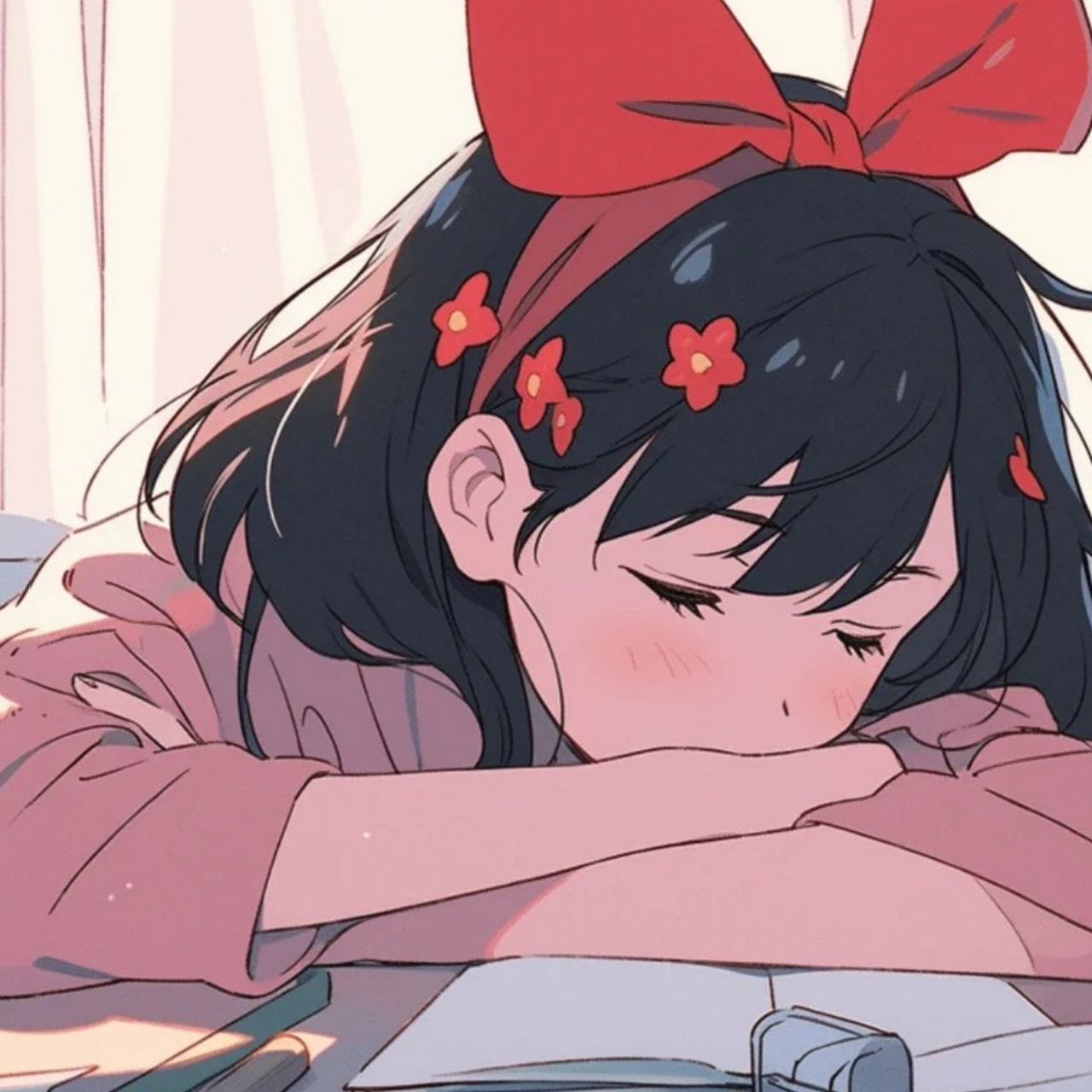 趴在桌子上的动漫女生头像可爱  96 今天,就让我们一同走进这个充满