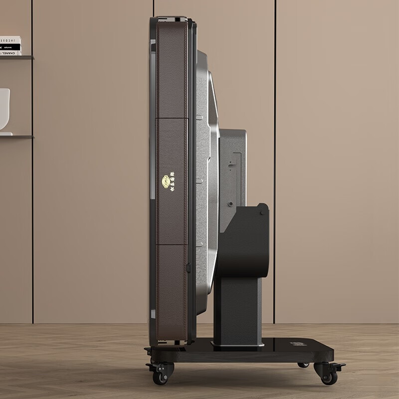 松乐s200全自动麻将机,木纹绿色台面餐桌两用