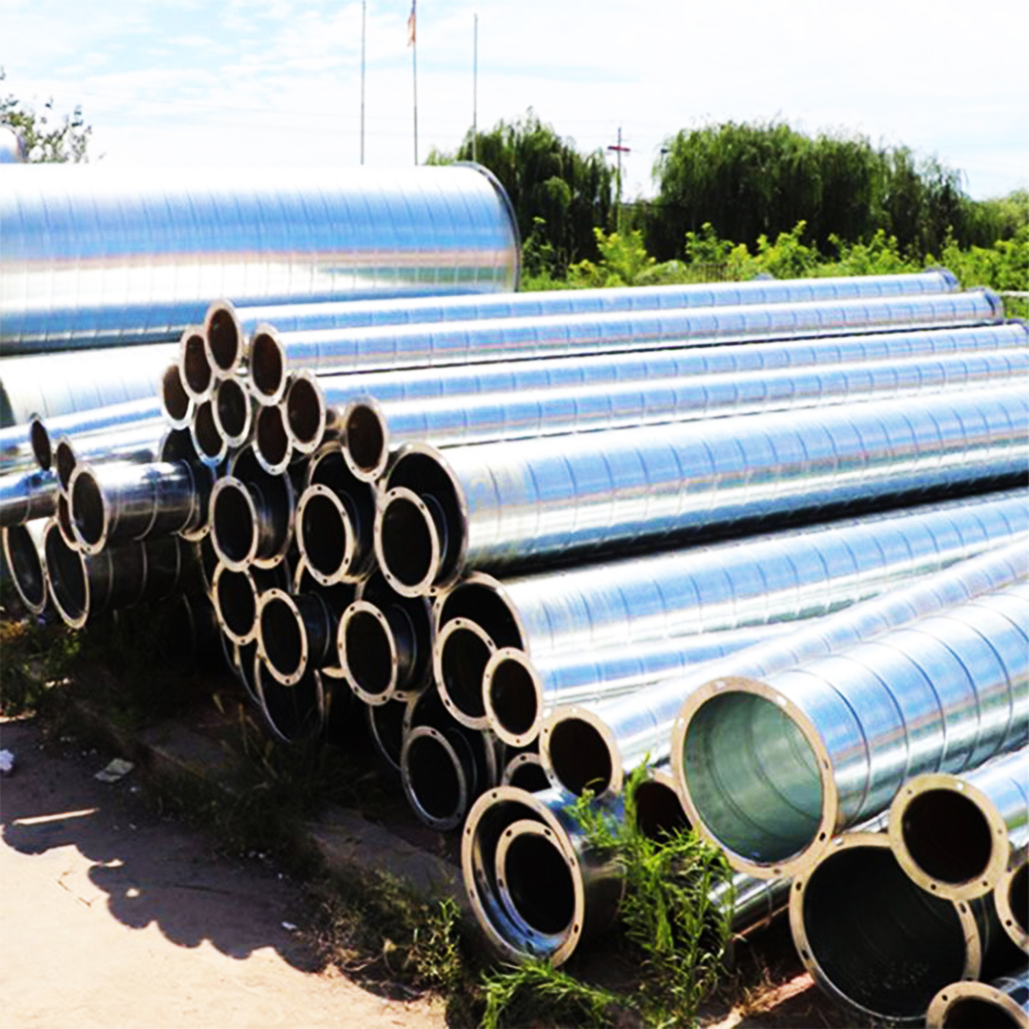 上海风管加工厂丨镀锌白铁皮通风管道厂家共板角铁半成品排烟