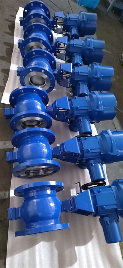 dos系统专用电动v型调节球阀实物图及使用范围