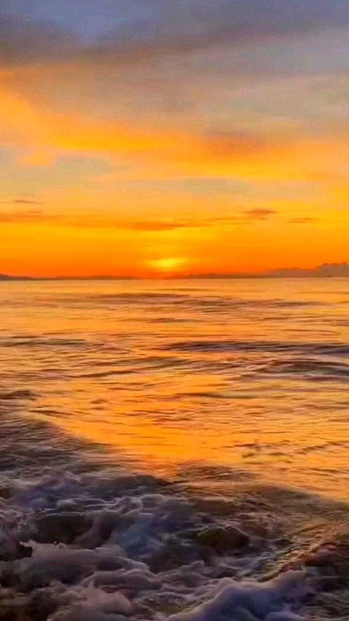 海上落日,唯美海景