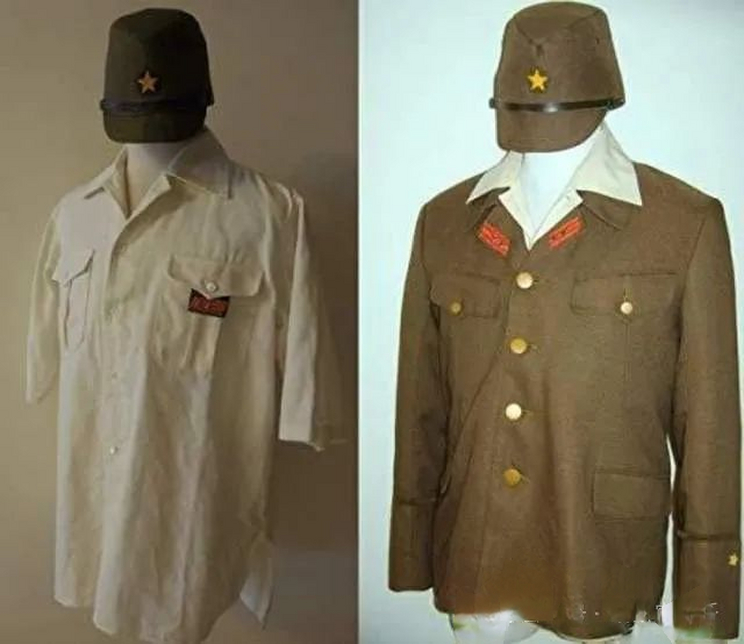 抗战时,日伪军的各种军服