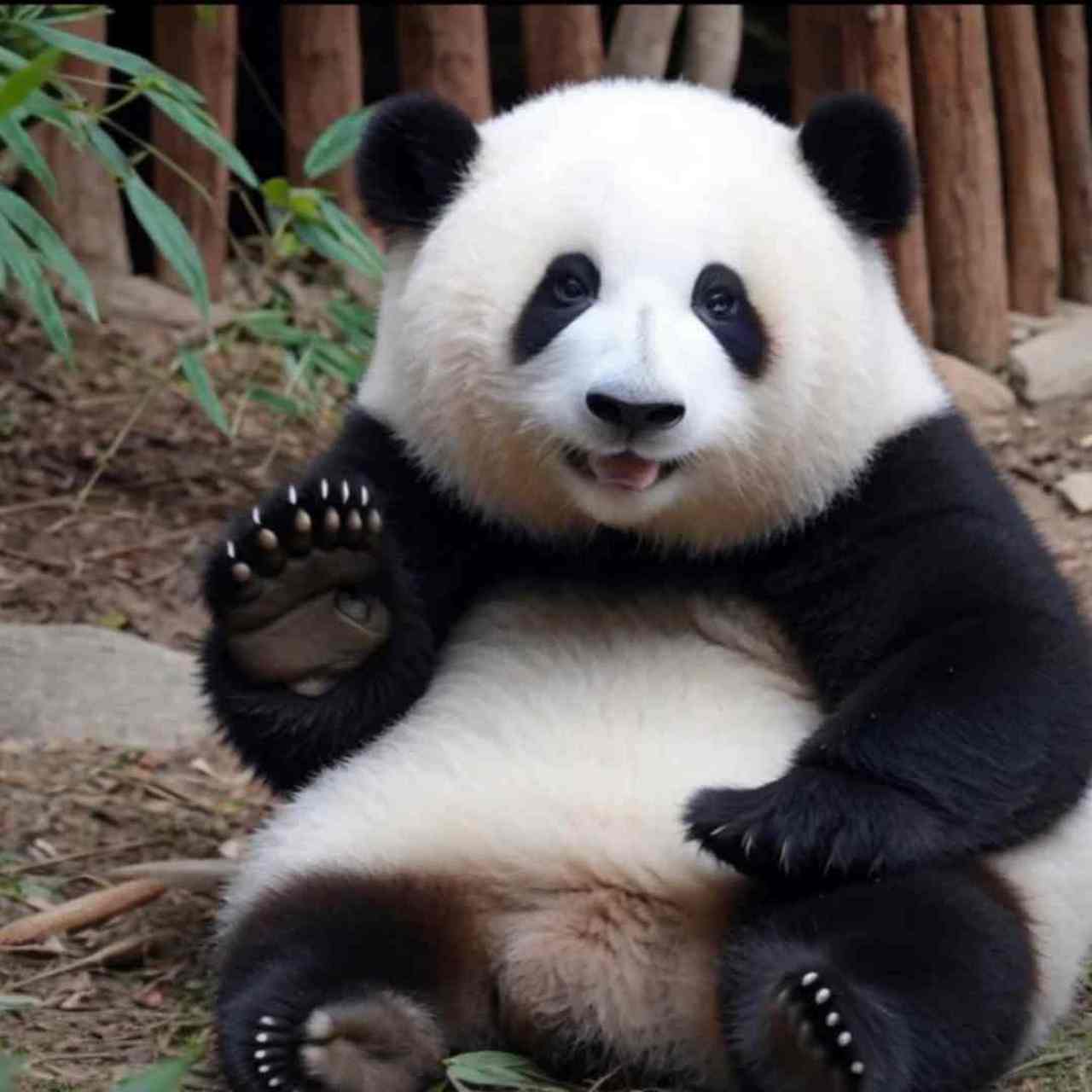 熊猫的图片  94熊猫是一种可爱的动物,它们有着独特的外貌和性格.