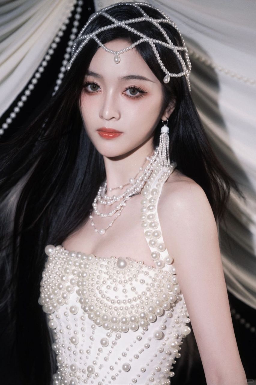 吴宣仪深圳音乐节造型惊艳,珍珠短裙璀璨夺目  她身穿珍珠装饰的礼服