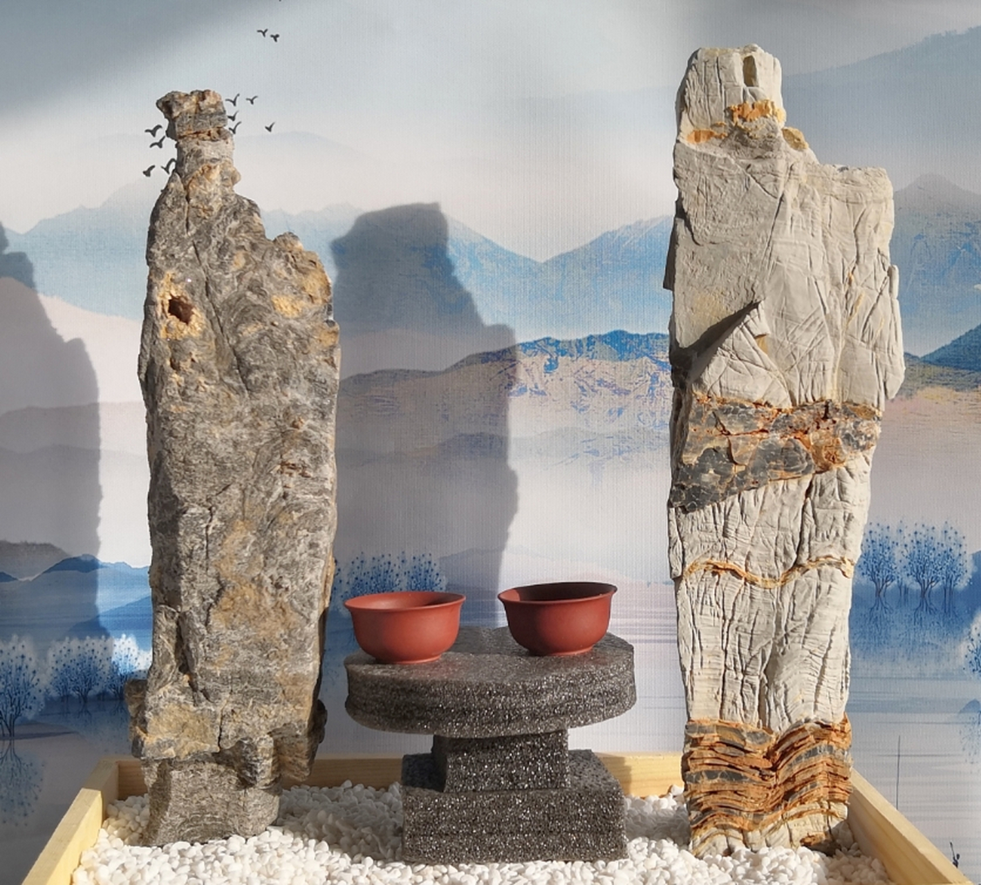 点击头像看直播# #奇石摆件#太行山,属嶂石岩地貌,沧茫茫千里河山