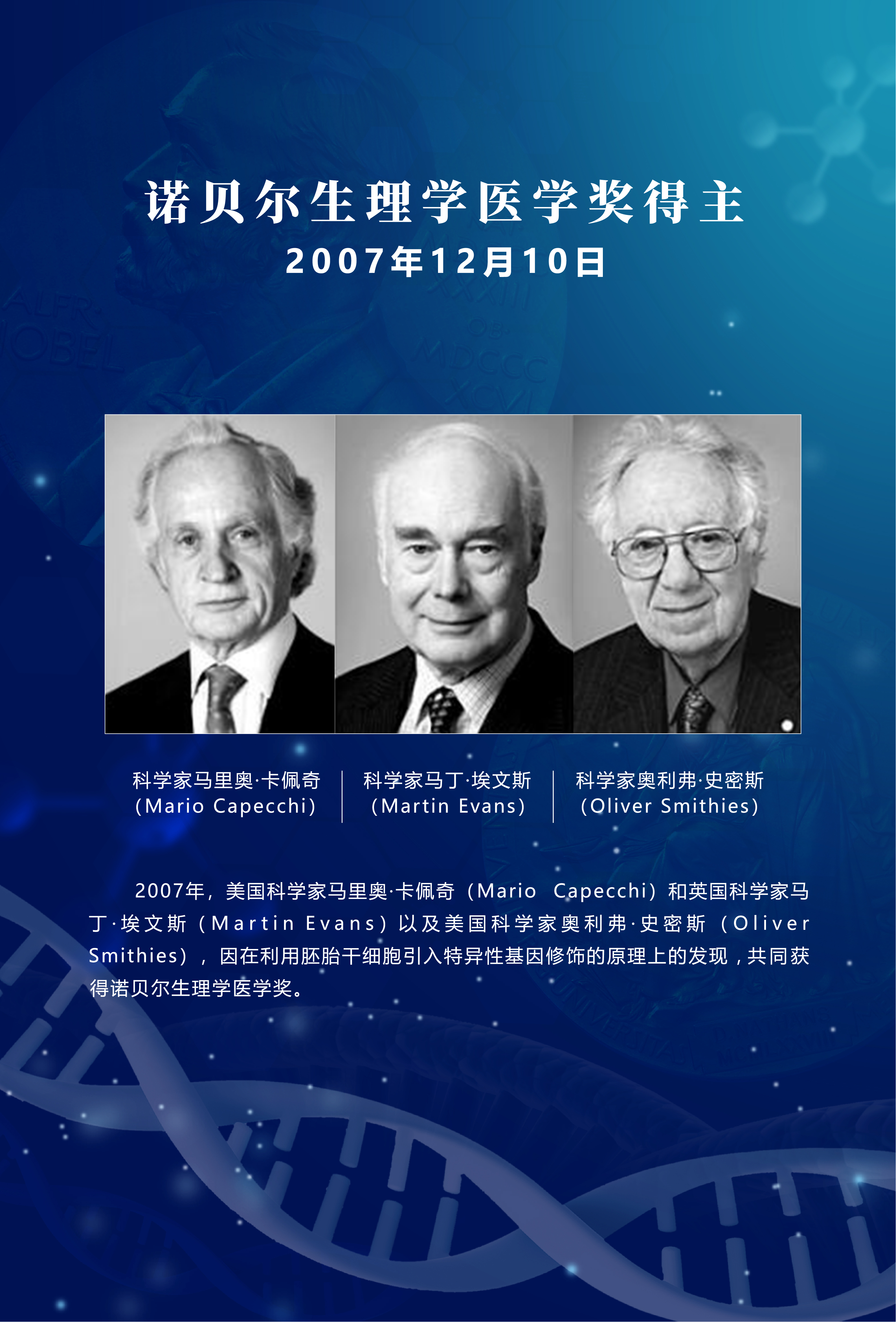 刘三百:历届诺贝尔生理学医学奖得主