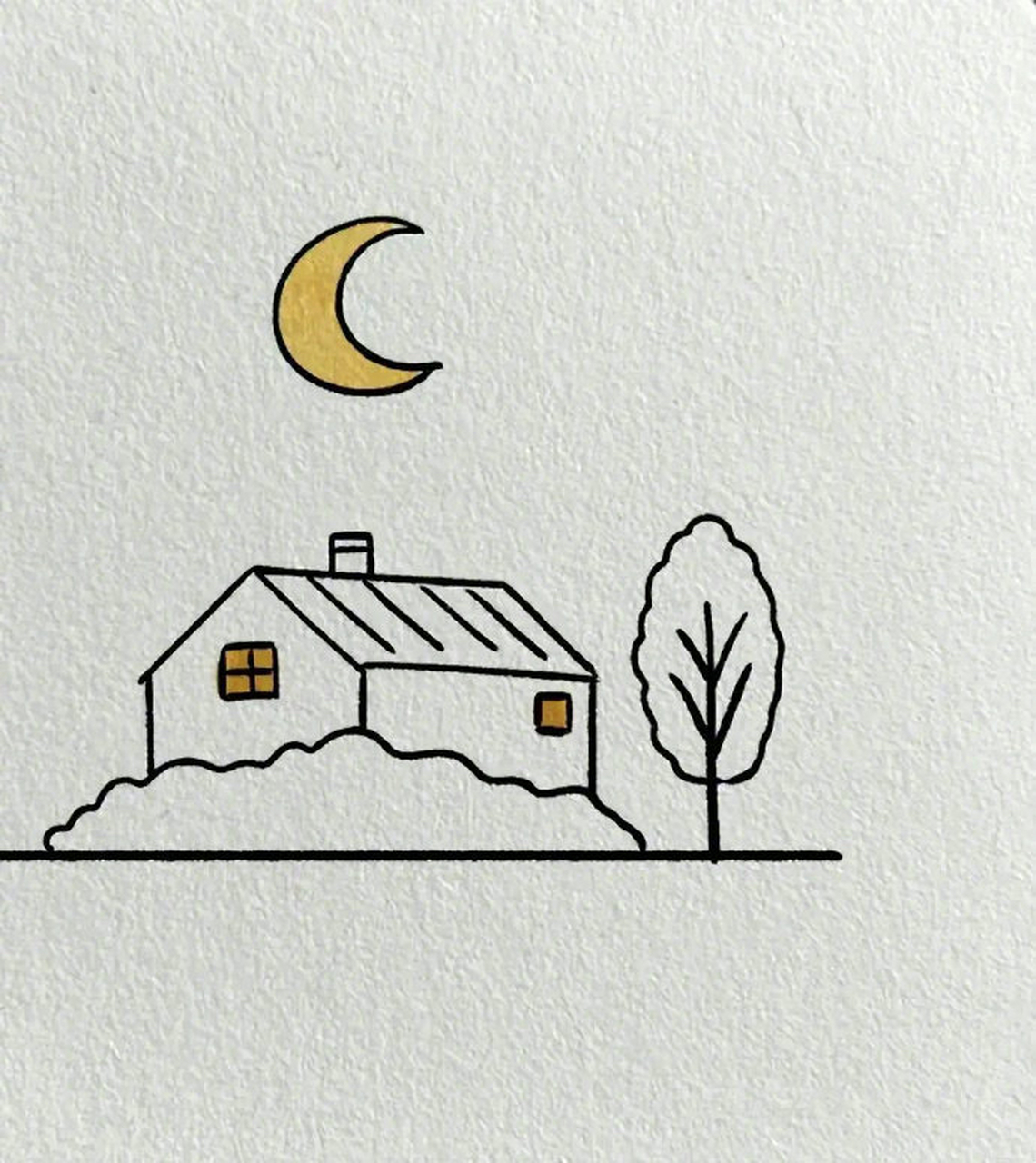 6767简笔画,意境.