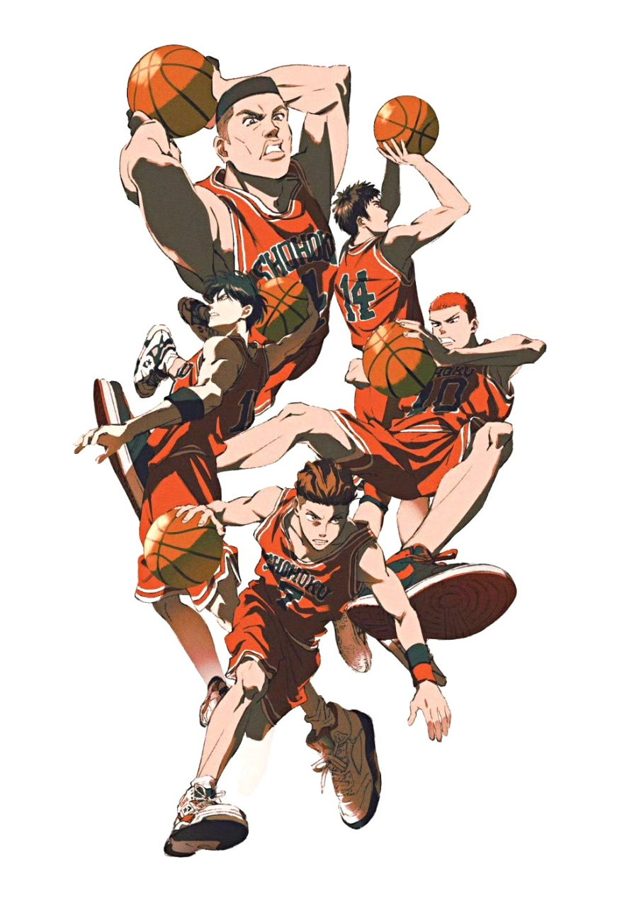 画师hhgooood绘制的一组灌篮高手同人插画,展现了湘北众人比赛与生活