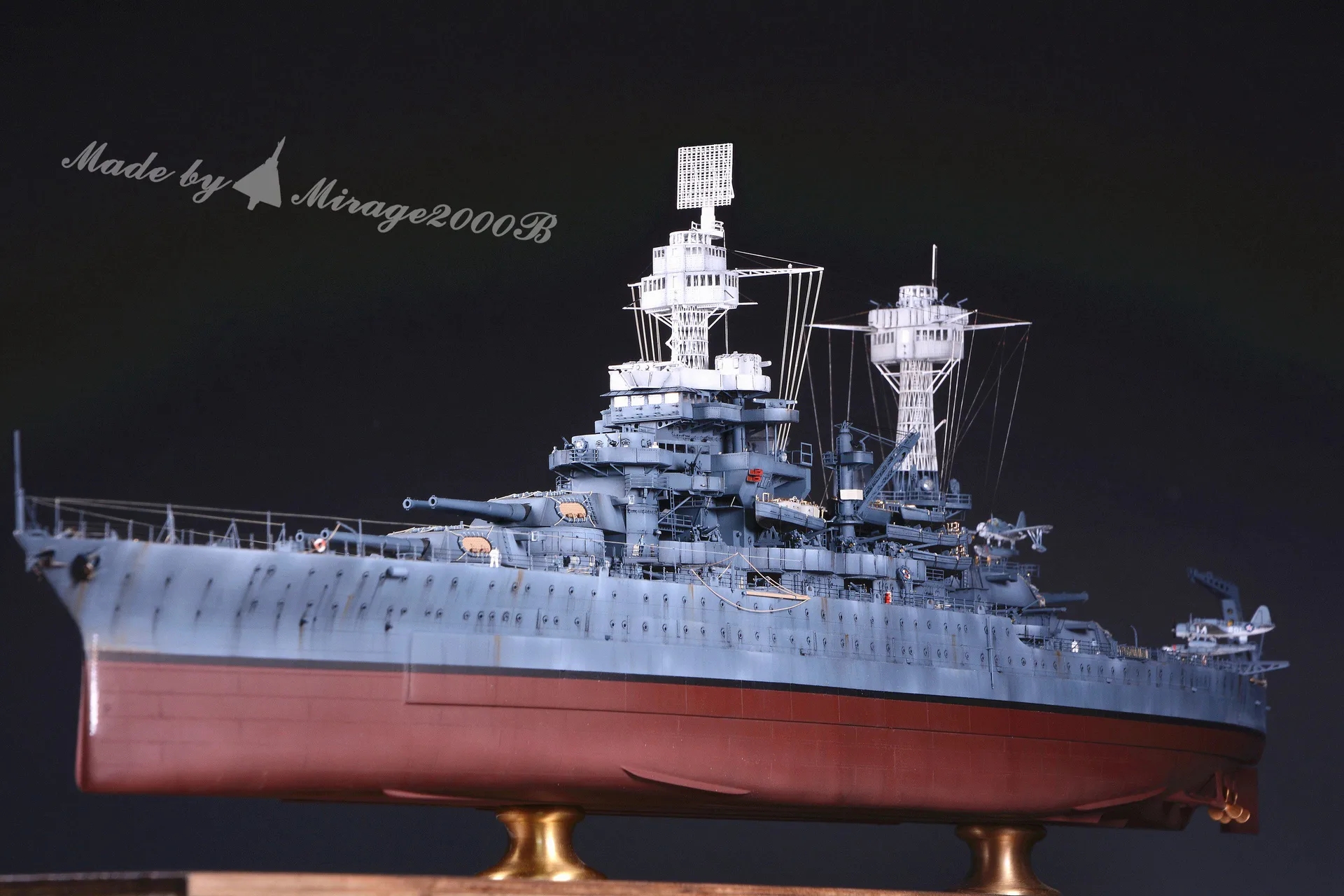 军模欣赏:幻影工厂 1/350 科罗拉多级 西弗吉尼亚号战列舰(1941状态)