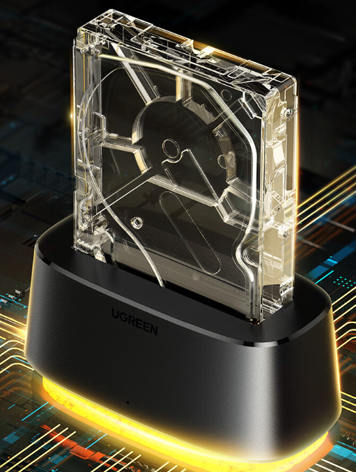 绿联硬盘底座来袭,sata串口轻松接,ssd固态,机械硬盘变外置