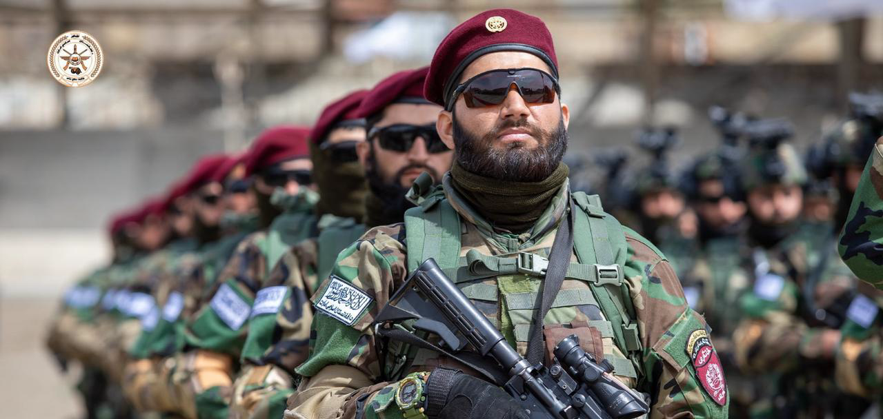 "3月29日,阿富汗塔利班国防部下属特种部队,1338名特种兵在接受军事