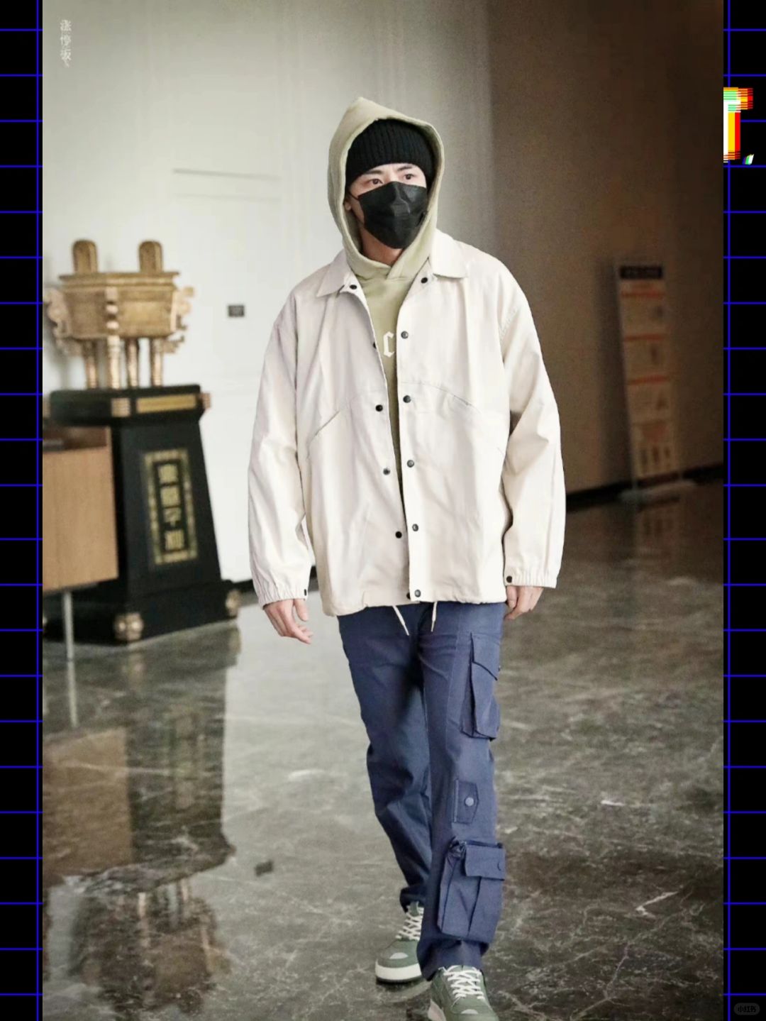 家人们男星任豪的上班私服穿搭分享来啦连帽卫衣外搭纯色夹克外套