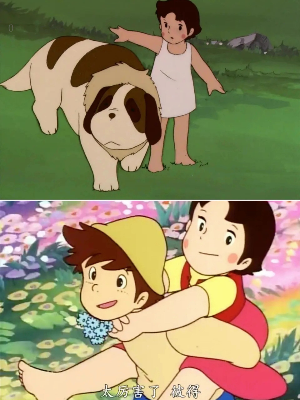 《阿尔卑斯山的少女》  我自己已经不太记得这部动画片的具体剧情了