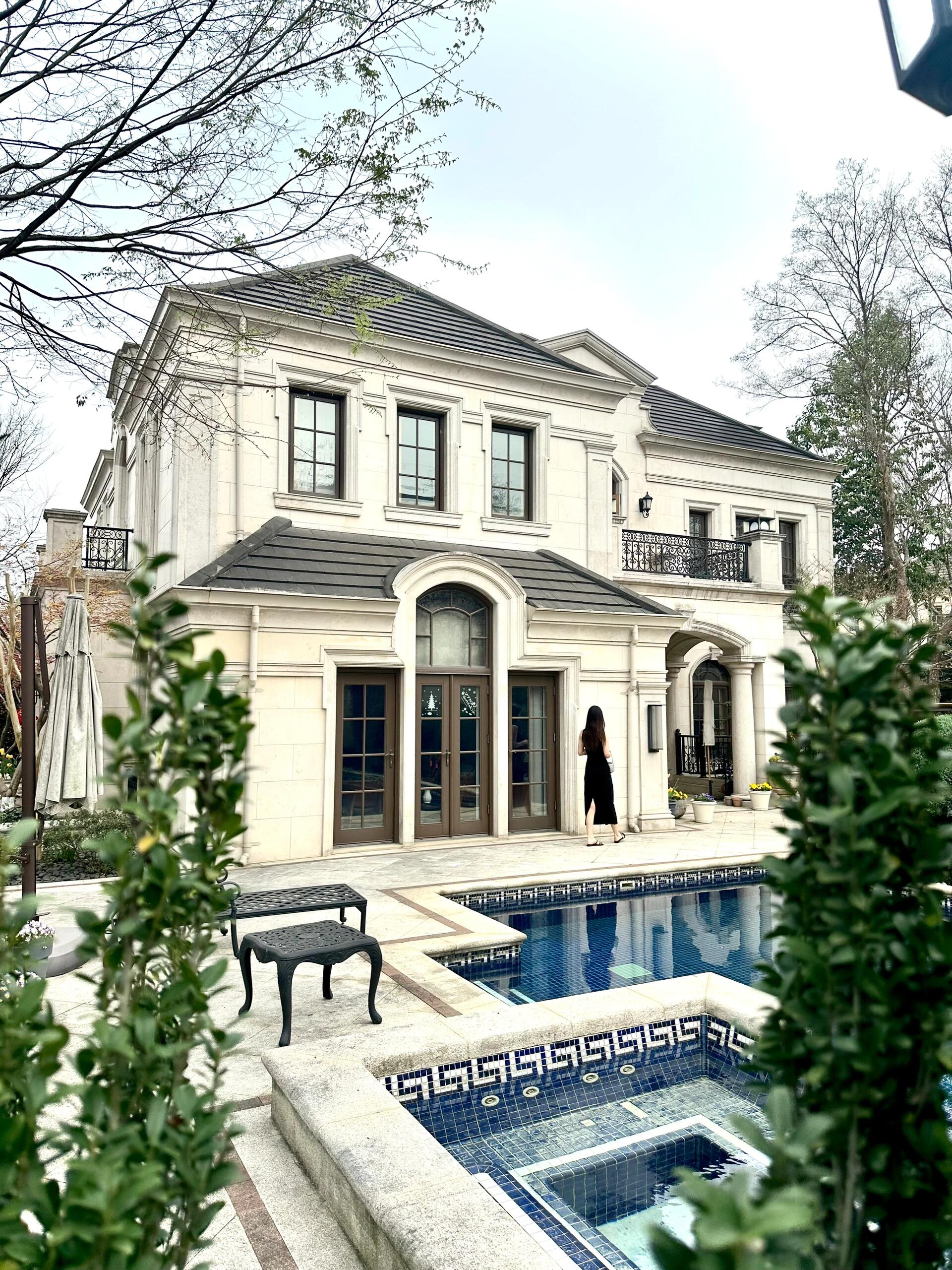 天呐这套法式别墅太好看了实景图请查收 被好多网友宝宝要设计图纸的