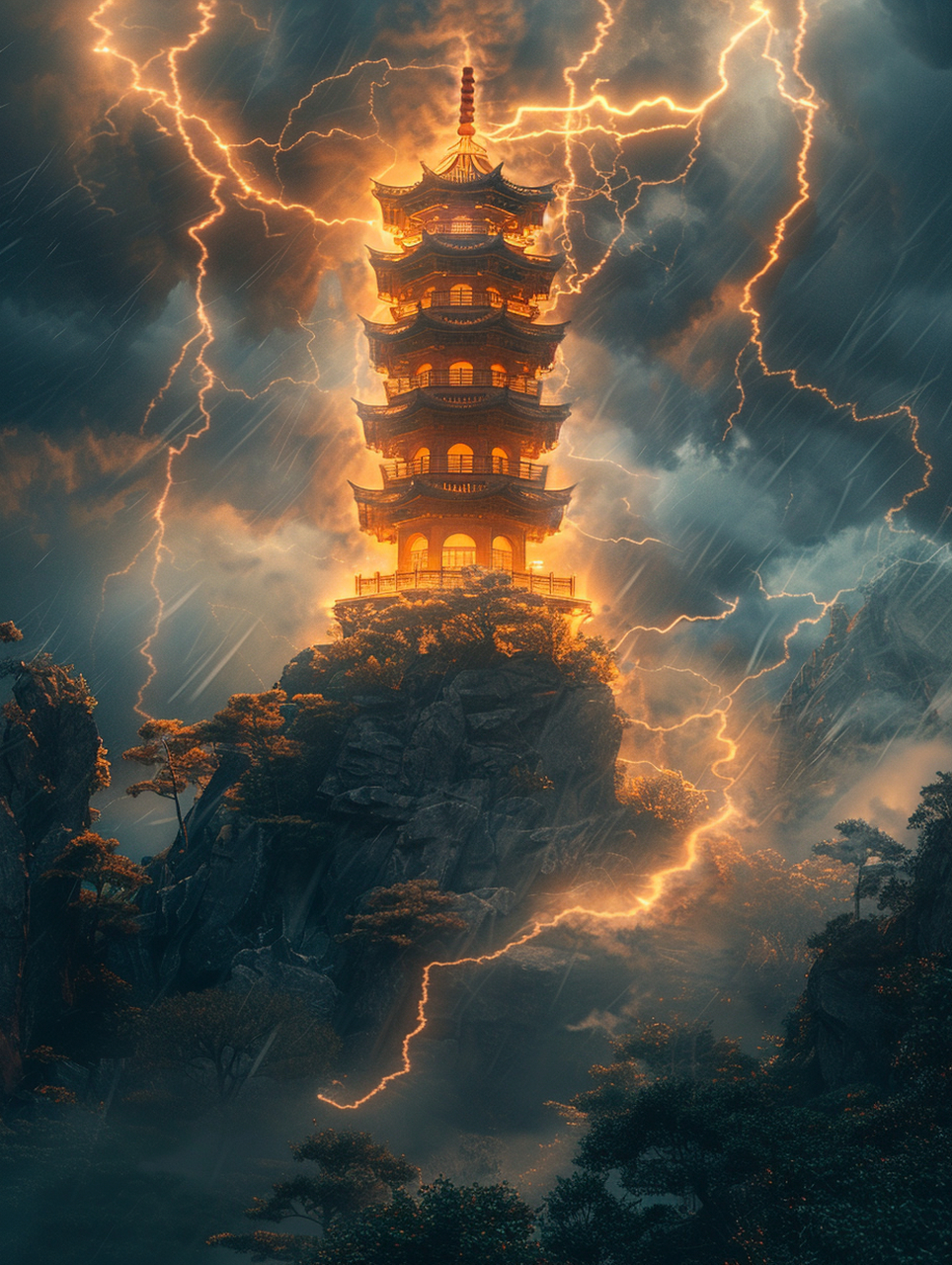 太古时期,八位仙人炼化八宝铸就玲珑塔,尊贵灵动,可调节天地乾坤之力