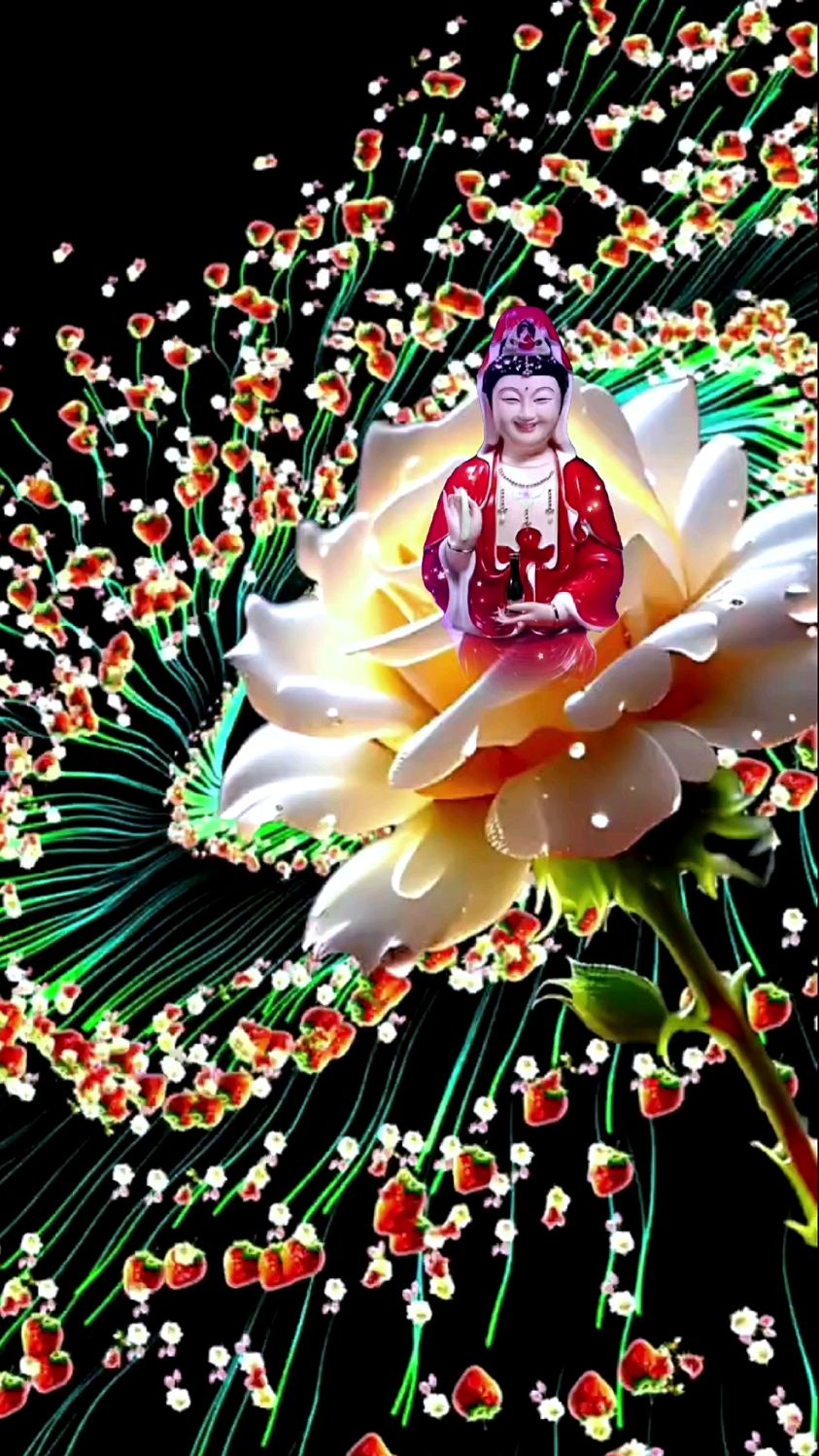 花开见佛好运连连!