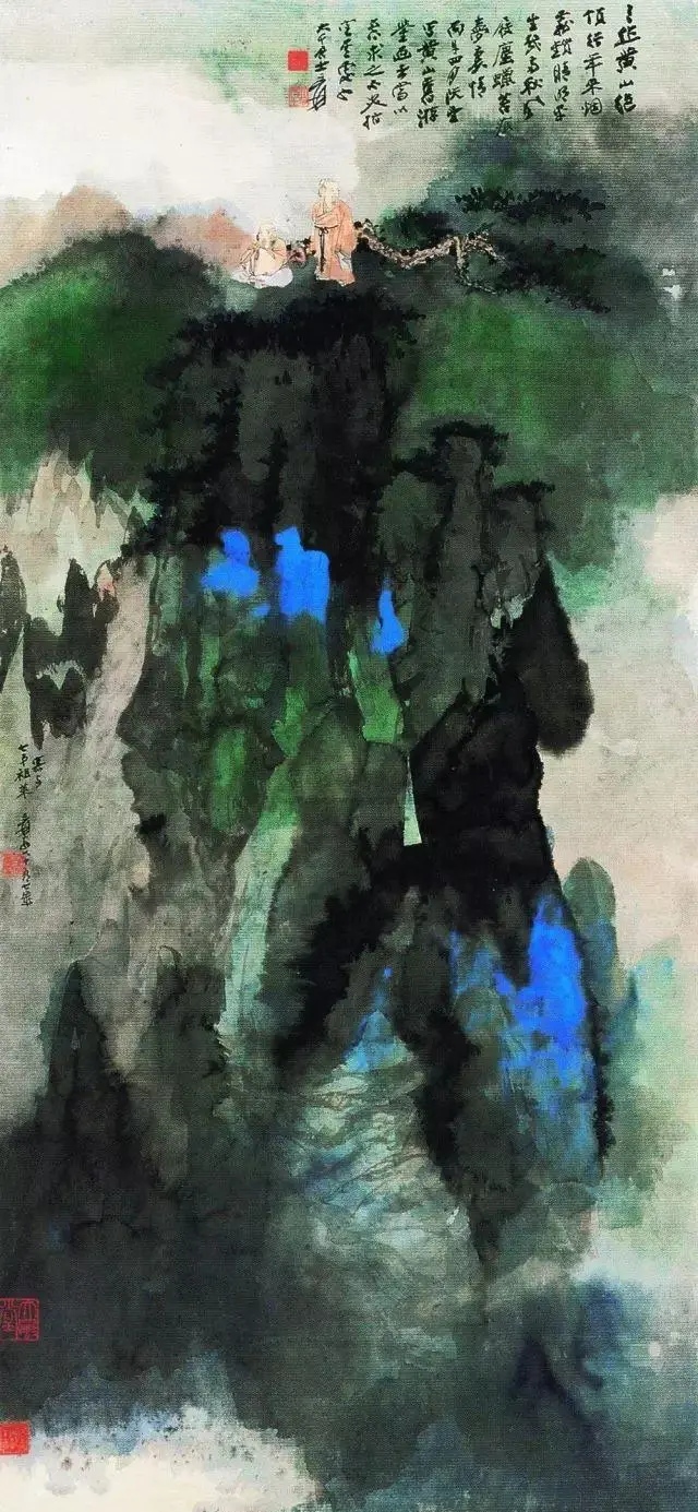 大千世界,画界泰斗——南张北齐 我国唐代著名画家王洽以"泼墨山水"