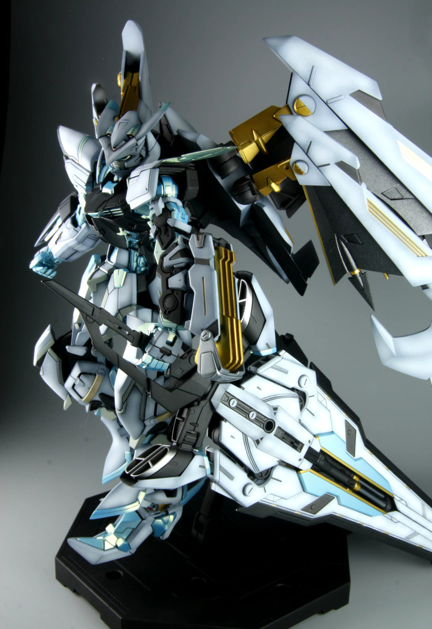 模型欣赏:机动战士高达seed 异端高达·天月,将金异端天蜜娜进行了