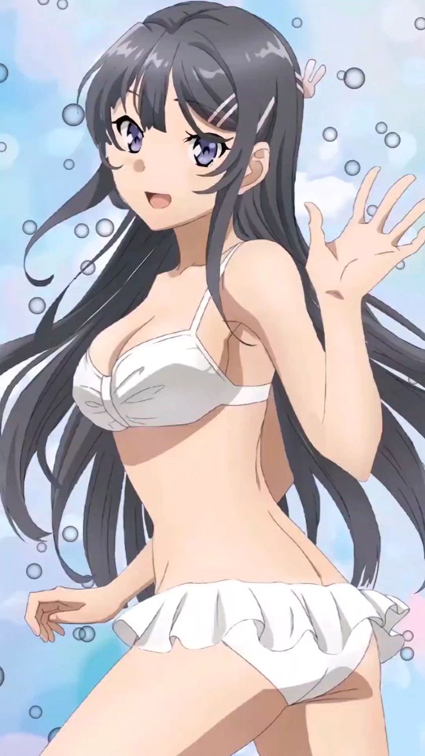 动态壁纸:穿泳装的麻衣学姐,梓川咲太看到后,不知道怎么想-度小视