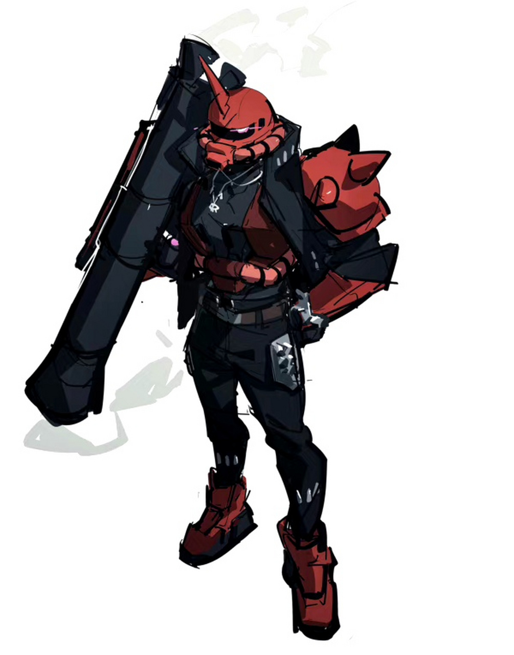 分享一组机动战士高达拟人插画作品,作者赋予了它们更多的人类特征