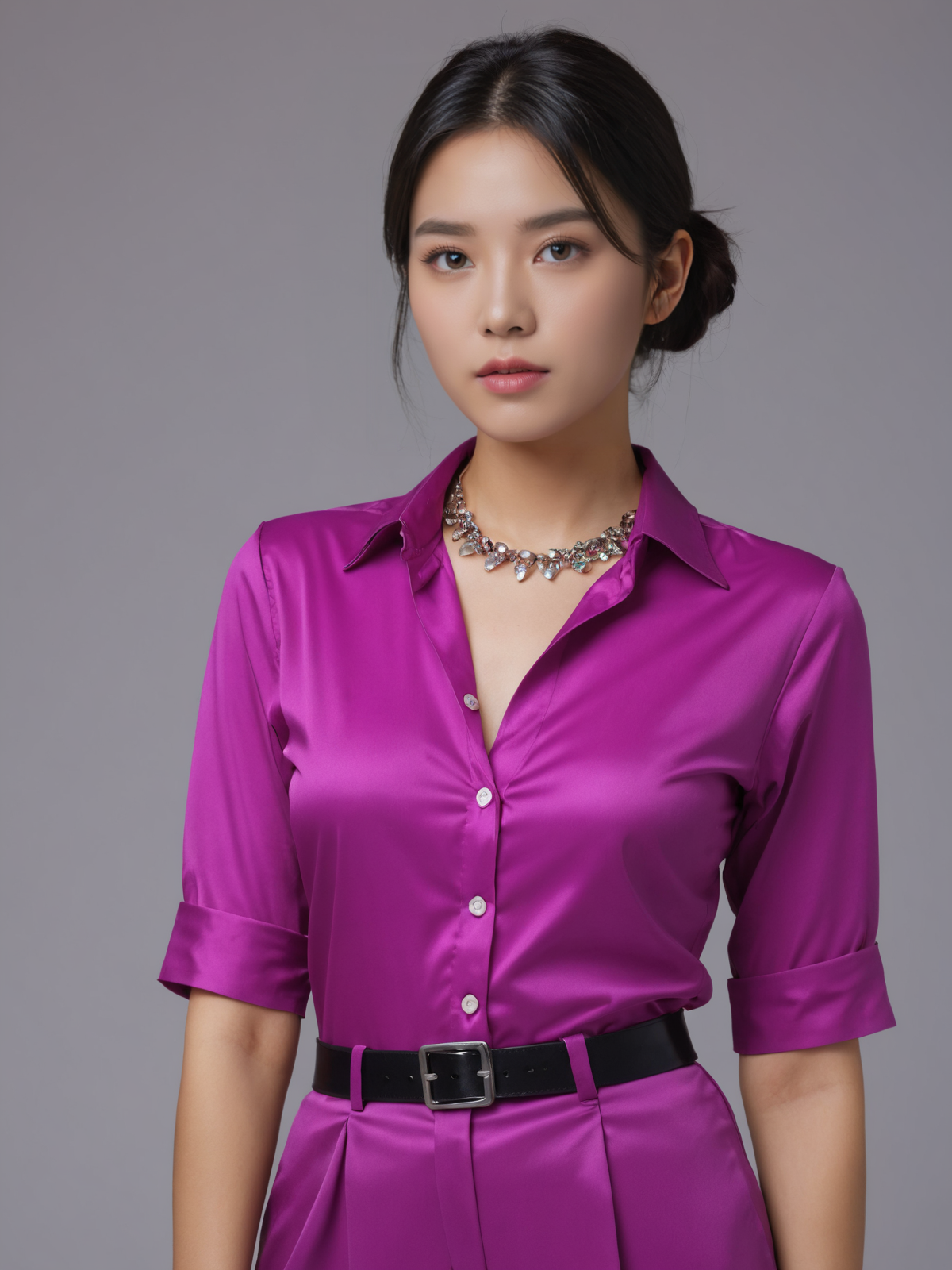不穿袜子,那双细高跟勇敢踏上潮湿的街头. #ai美图