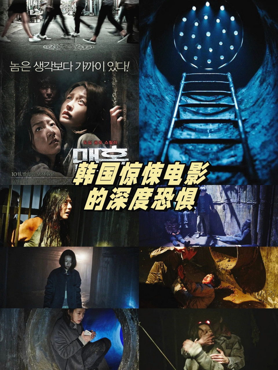 韩国惊悚电影的深度恐惧  《下水井》是一部2014年的韩国惊悚电影,由