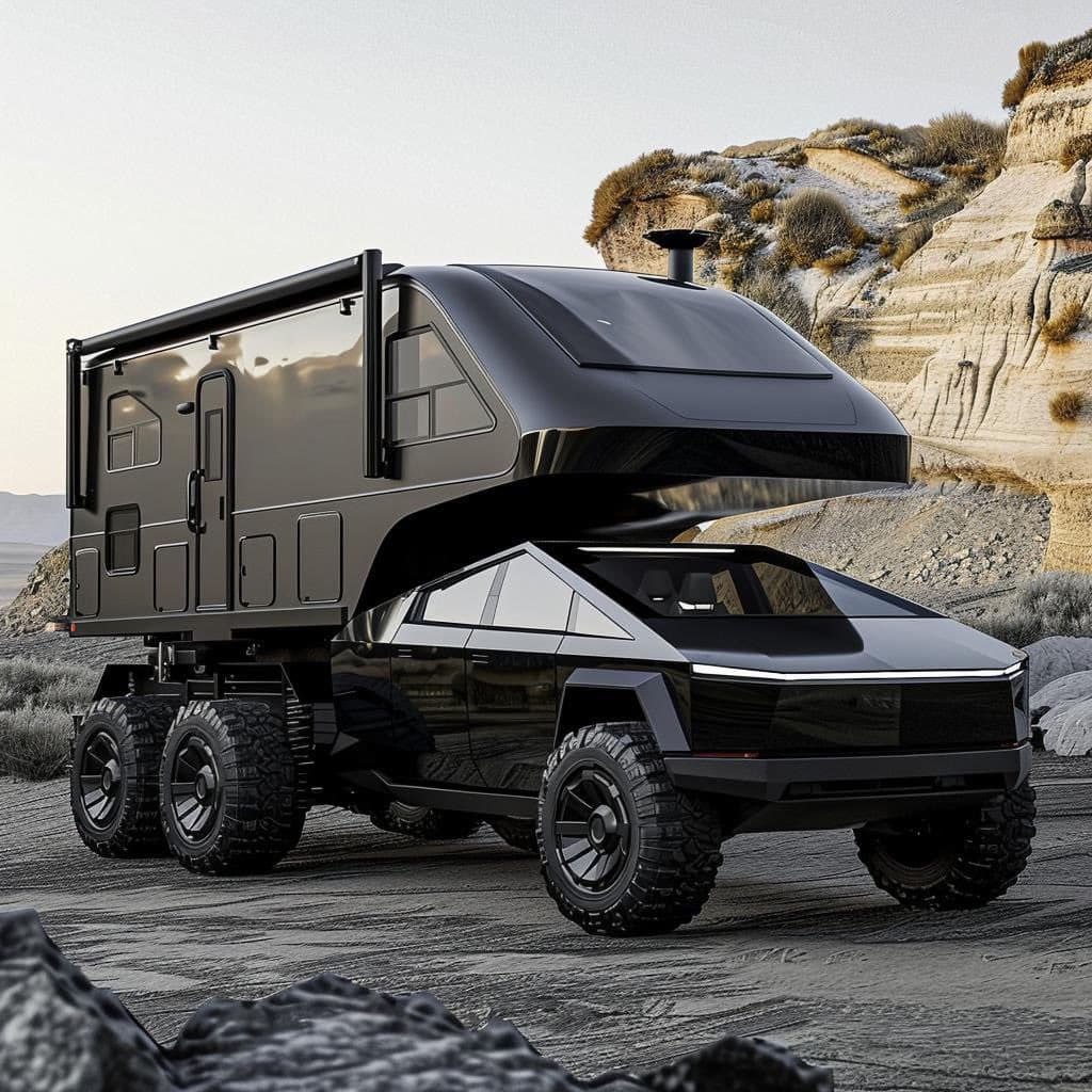 惊艳!特斯拉赛博皮卡成功改装多功能露营车