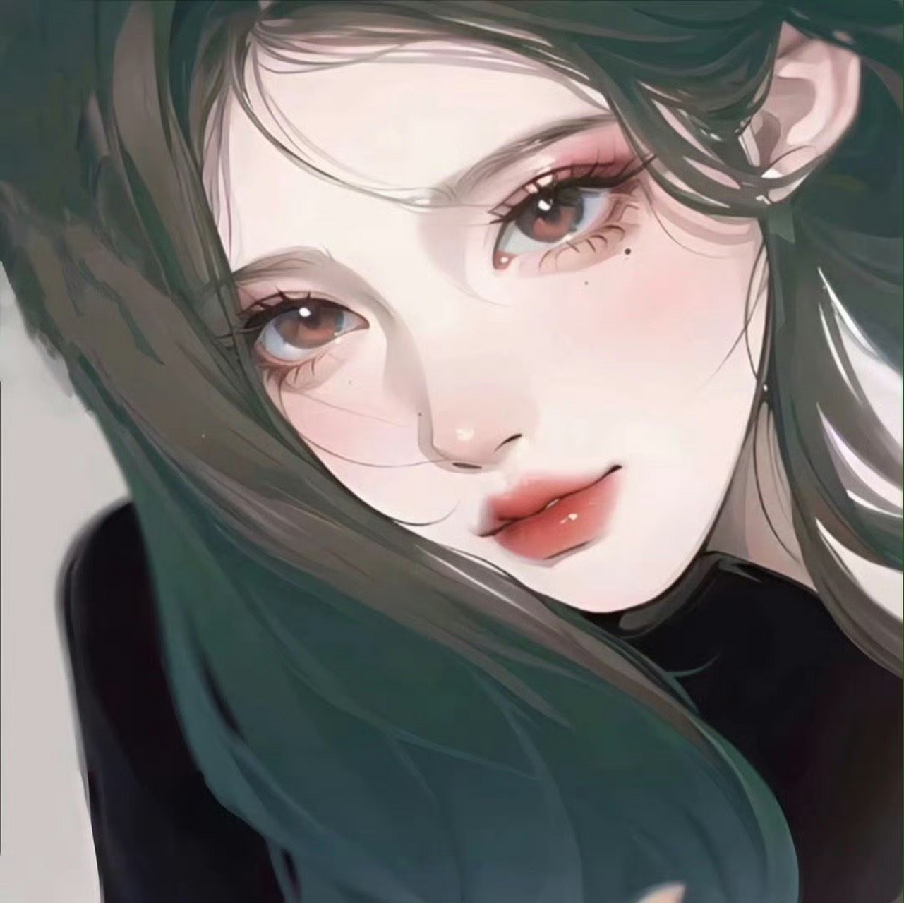 一组神情冷艳又有故事感的wechat动漫女生头像 #头像# #女生头像