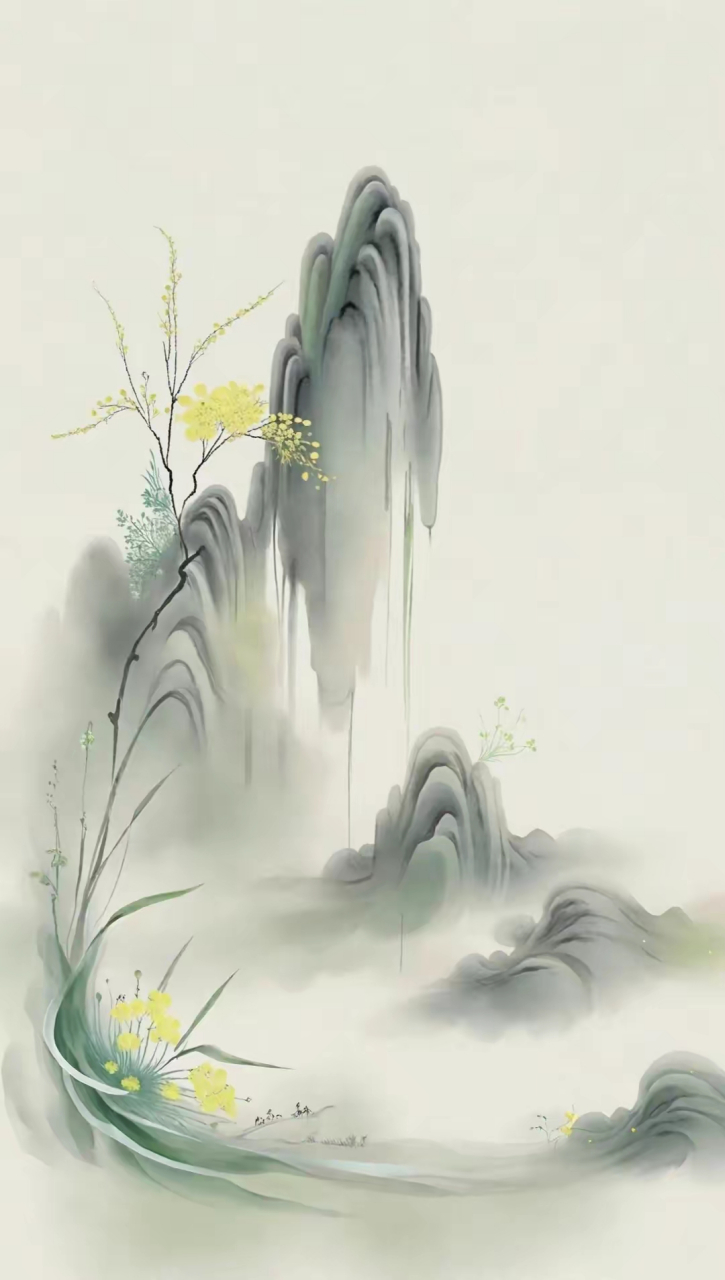国风壁纸,清雅之风,简洁之美#春天里躺一躺