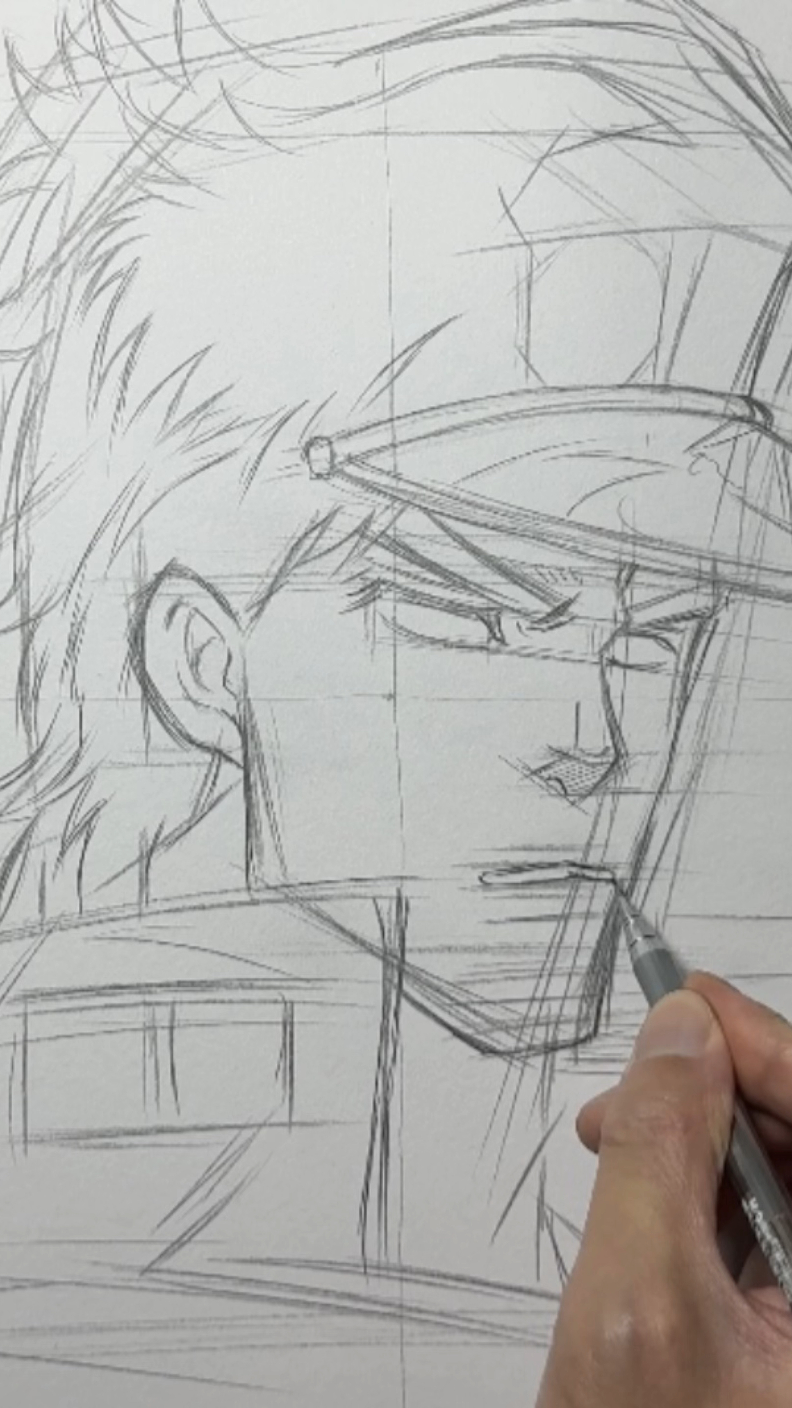 空条承太郎曾经最强的男人起稿绘画教程-度小视